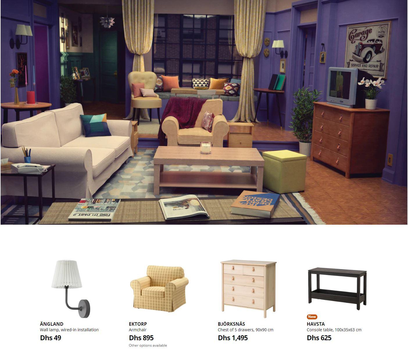 Ikea recreated the apartment from Friends (Ikea)