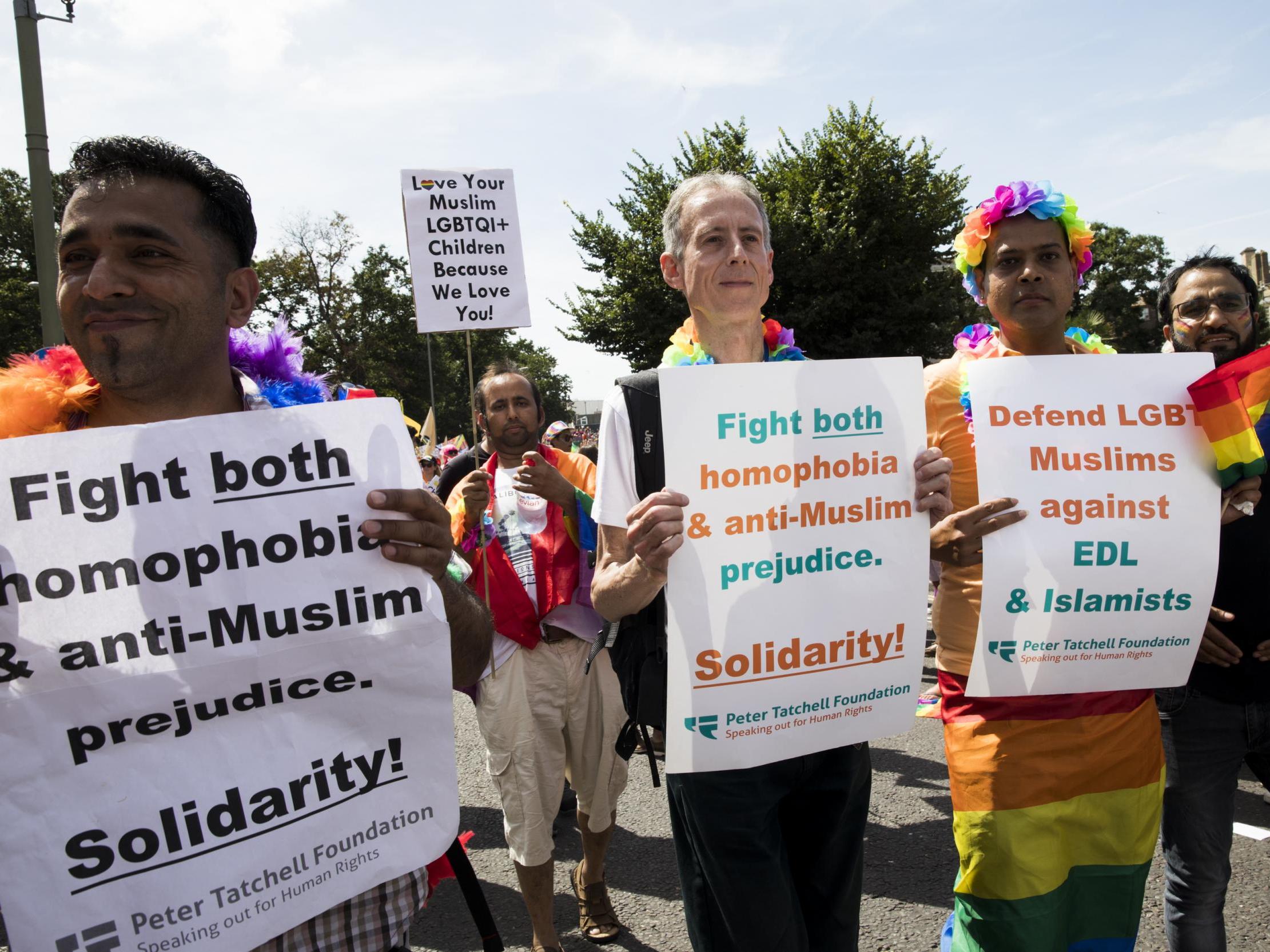 United front: Peter Tatchell in Brighton at Pride 2018