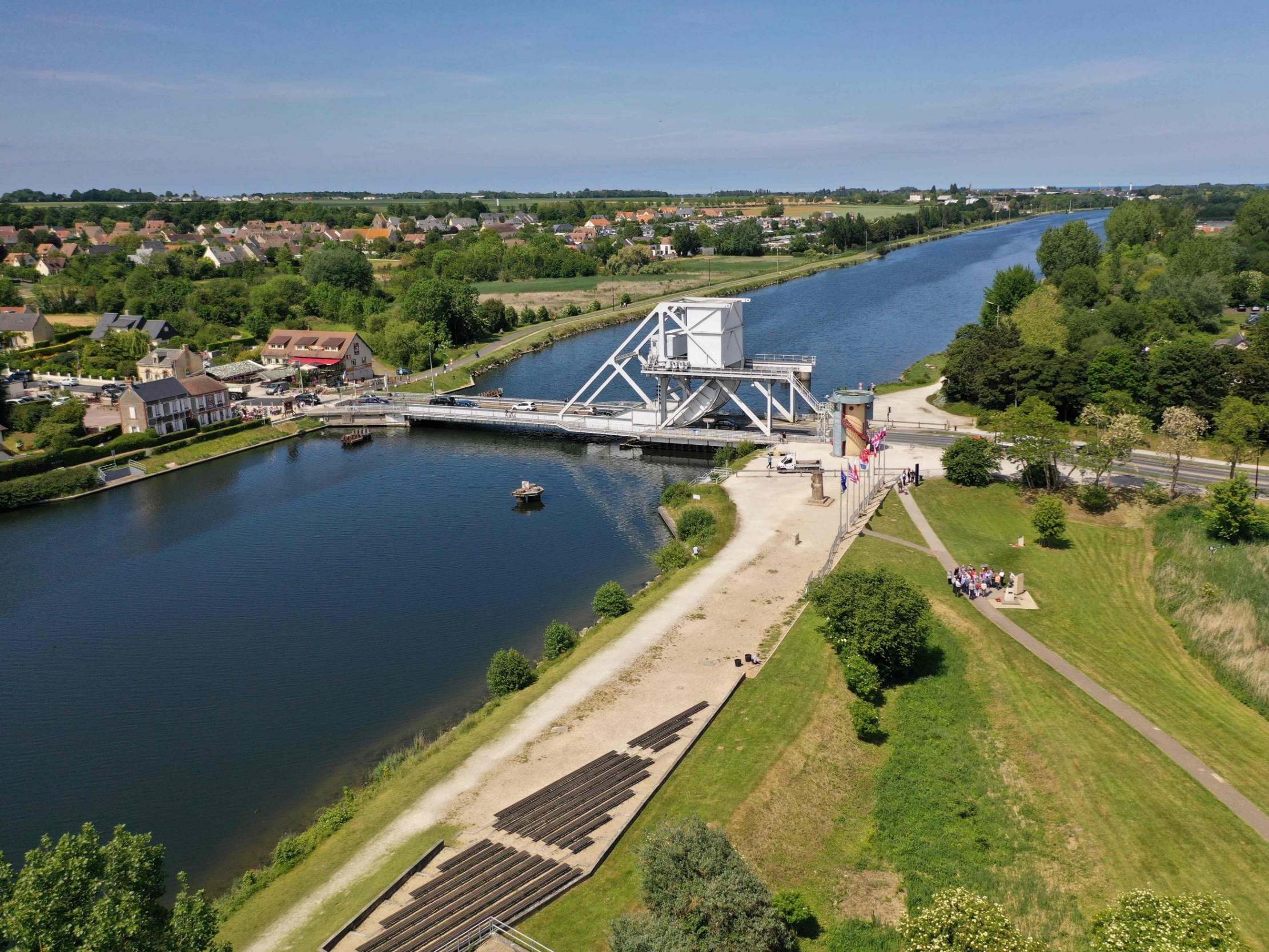 The incident is believed to have happened near the Pegasus Bridge in Benouville, northwestern France.