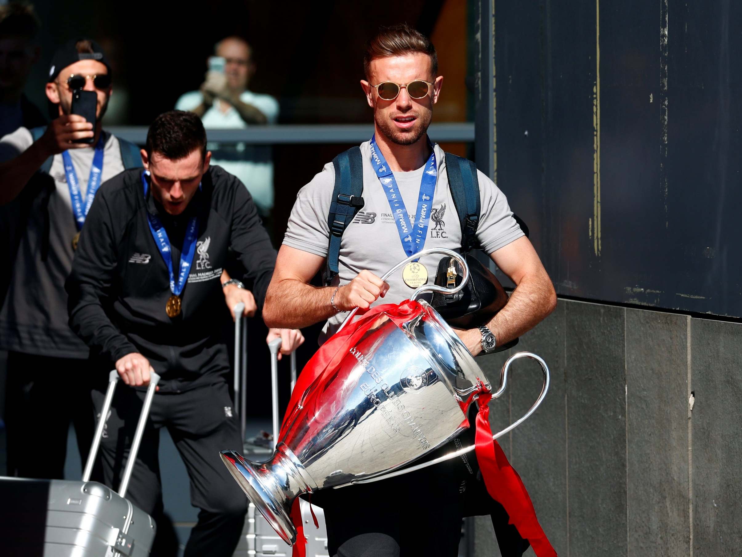 England’s Liverpool contingent joined up with the national side earlier this week (Reuters)