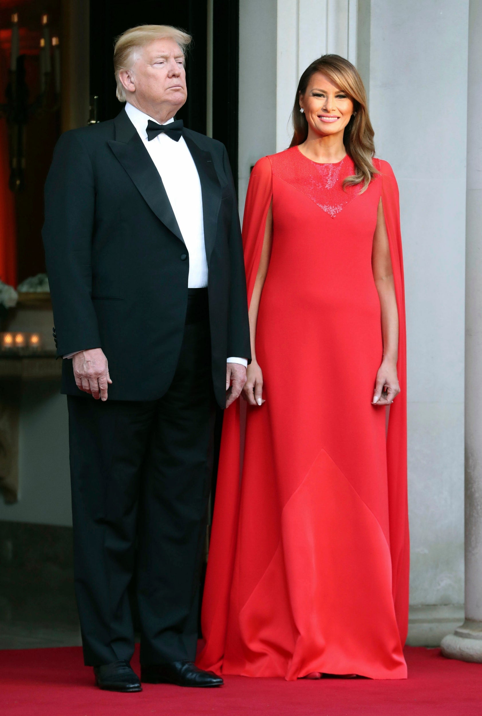 Melania Trump wears Givenchy to dinner at Winfield House