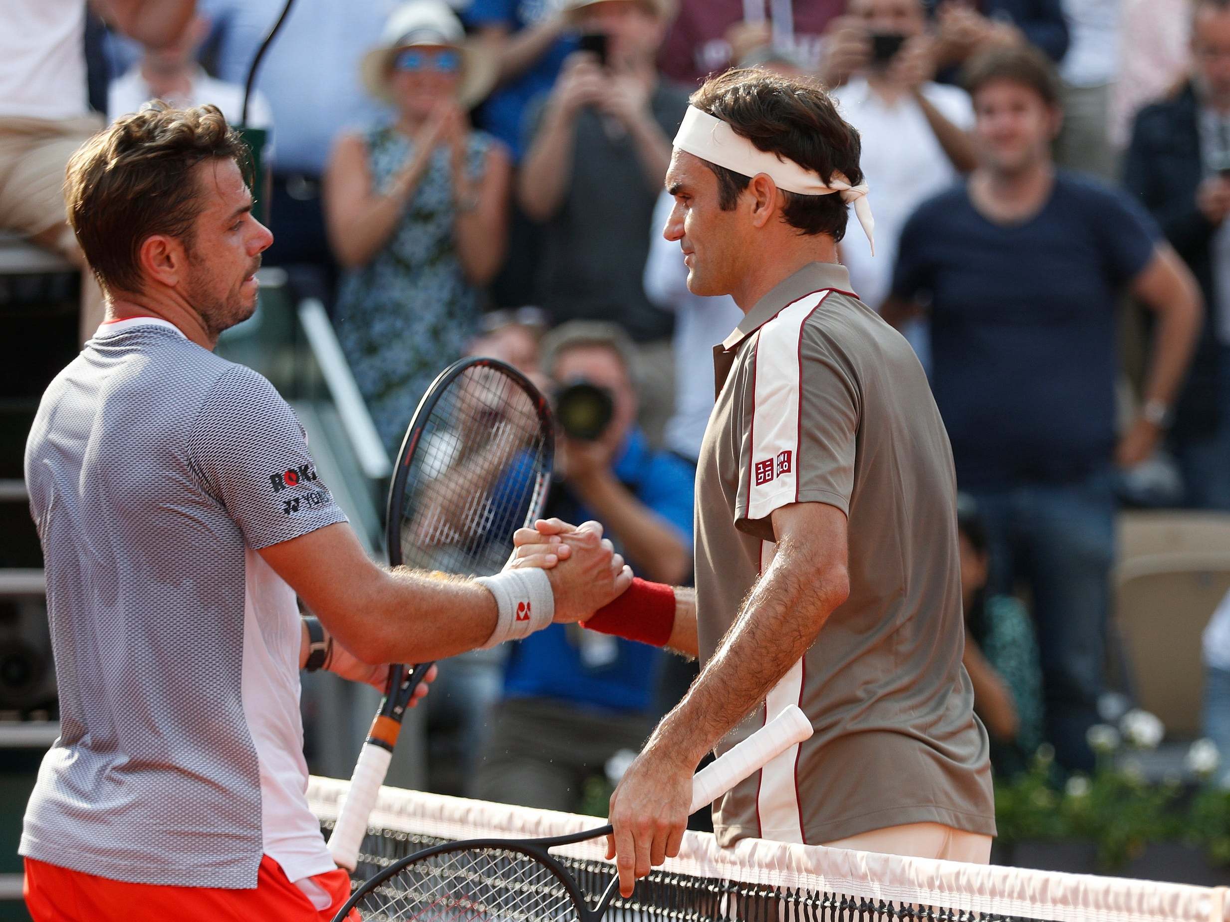 Federer eventually saw off countryman Wawrinka