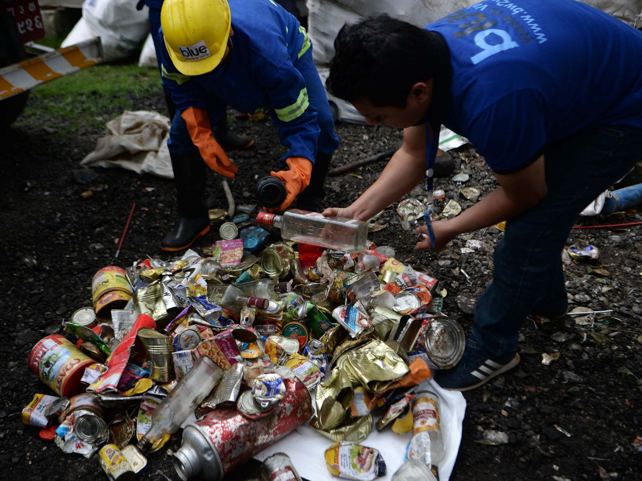 Some waste was taken to recyclers in Kathmandu