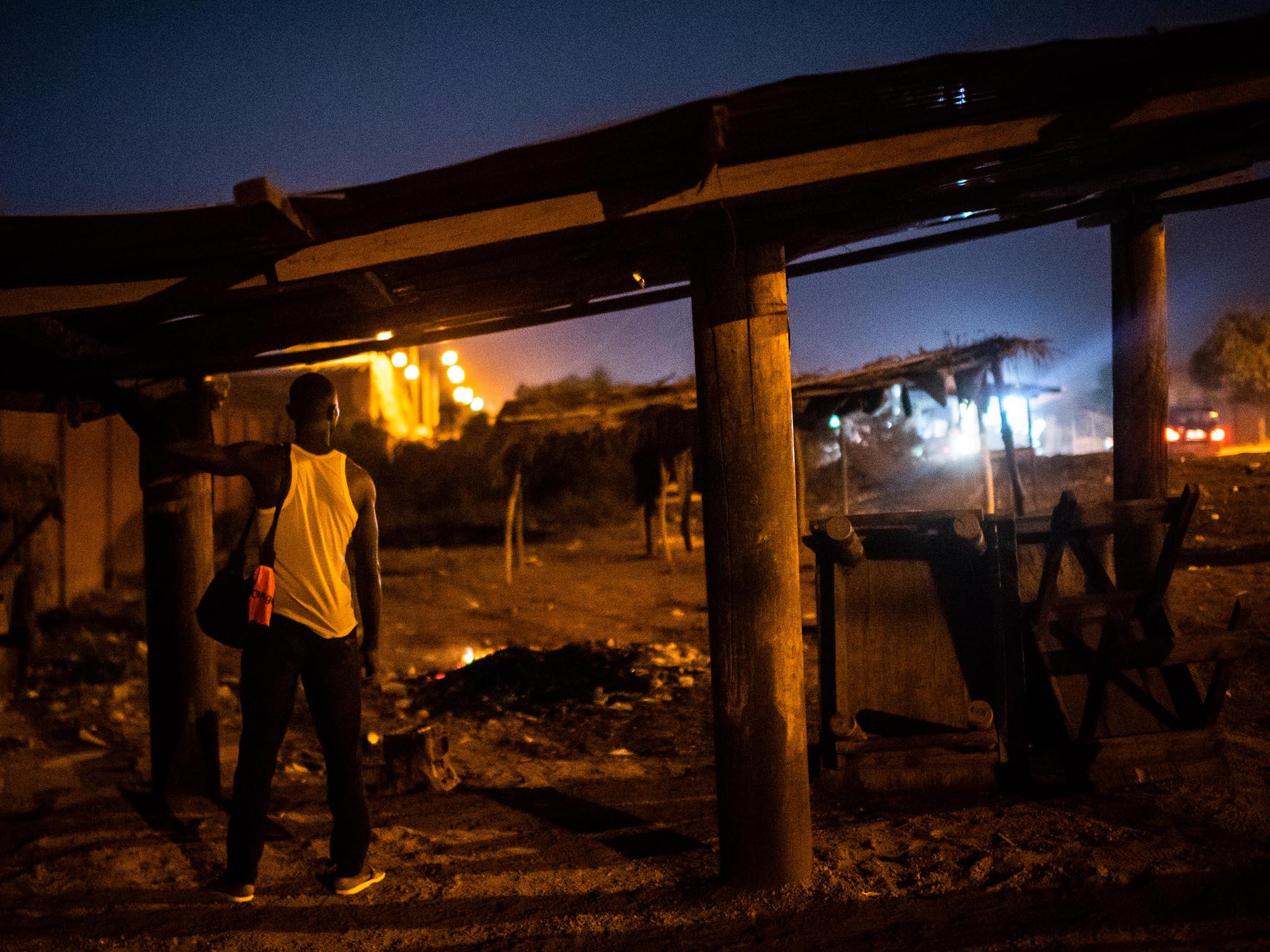 Pisteurs, like this one here, are the middle men who collect bags of cocoa and deliver them to large commodities that supply the chocolate industry, such as Cargill