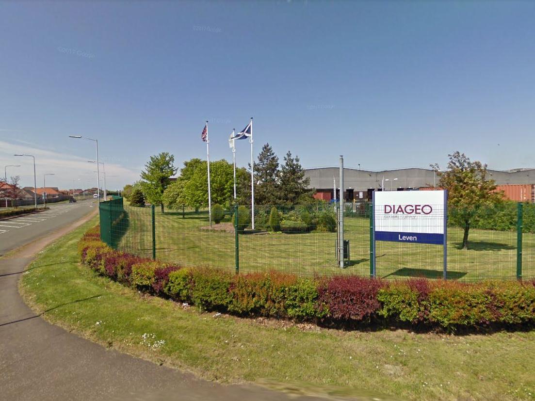 Diageo whisky bottling plant in Leven in Fife