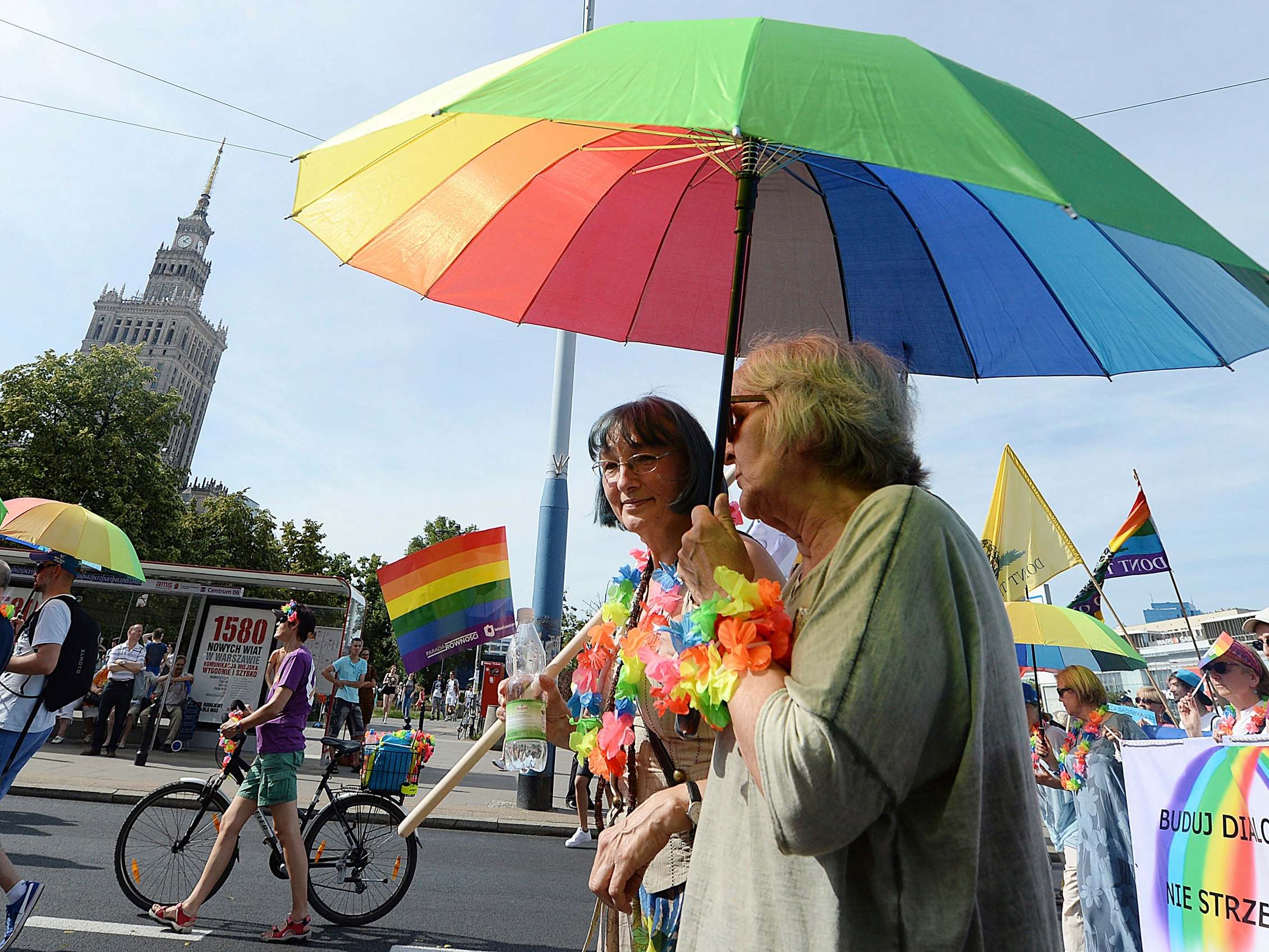 People take part in LGBT+ Pride in Warsaw 2018