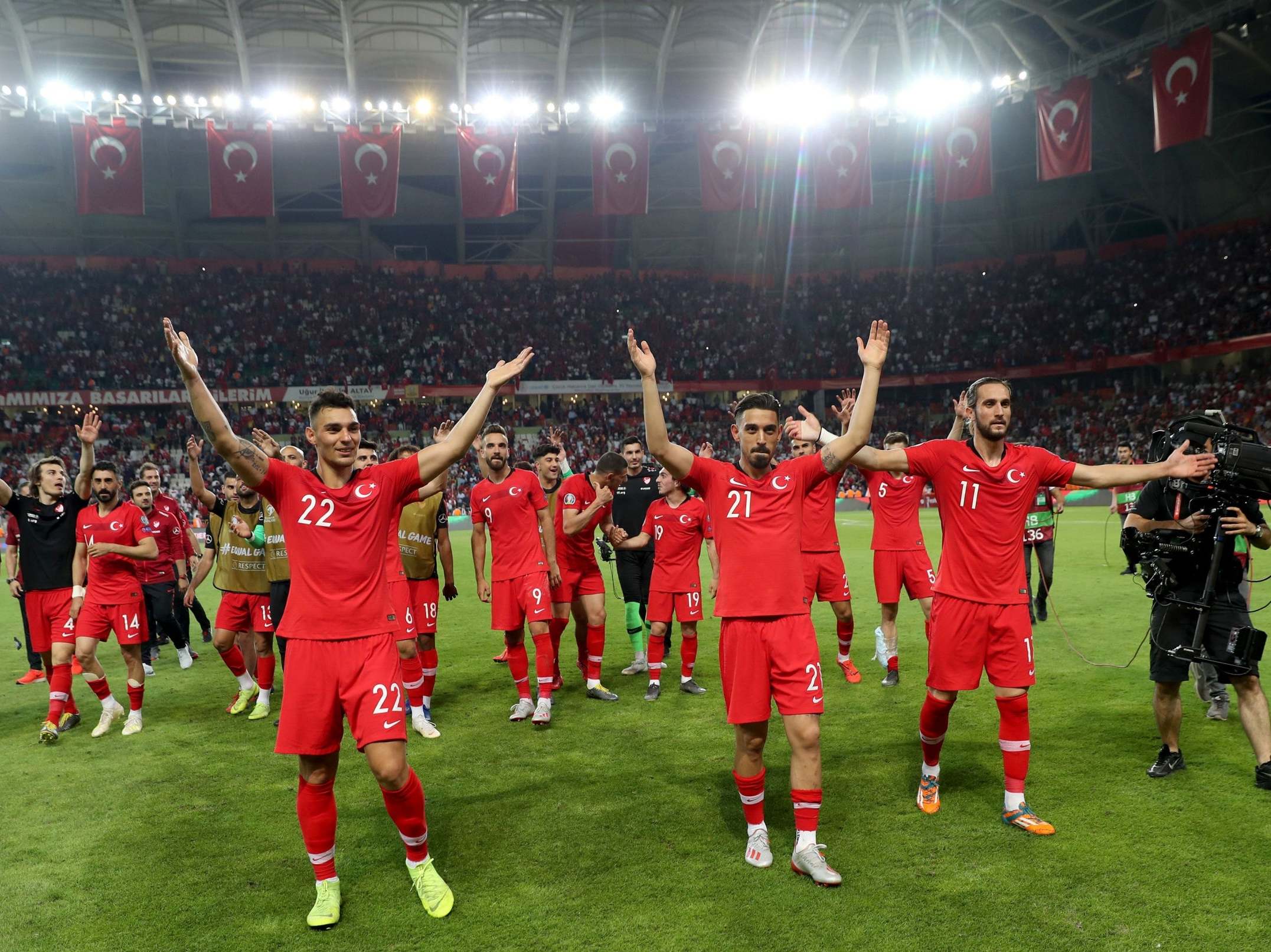 Turkey celebrated a famous win