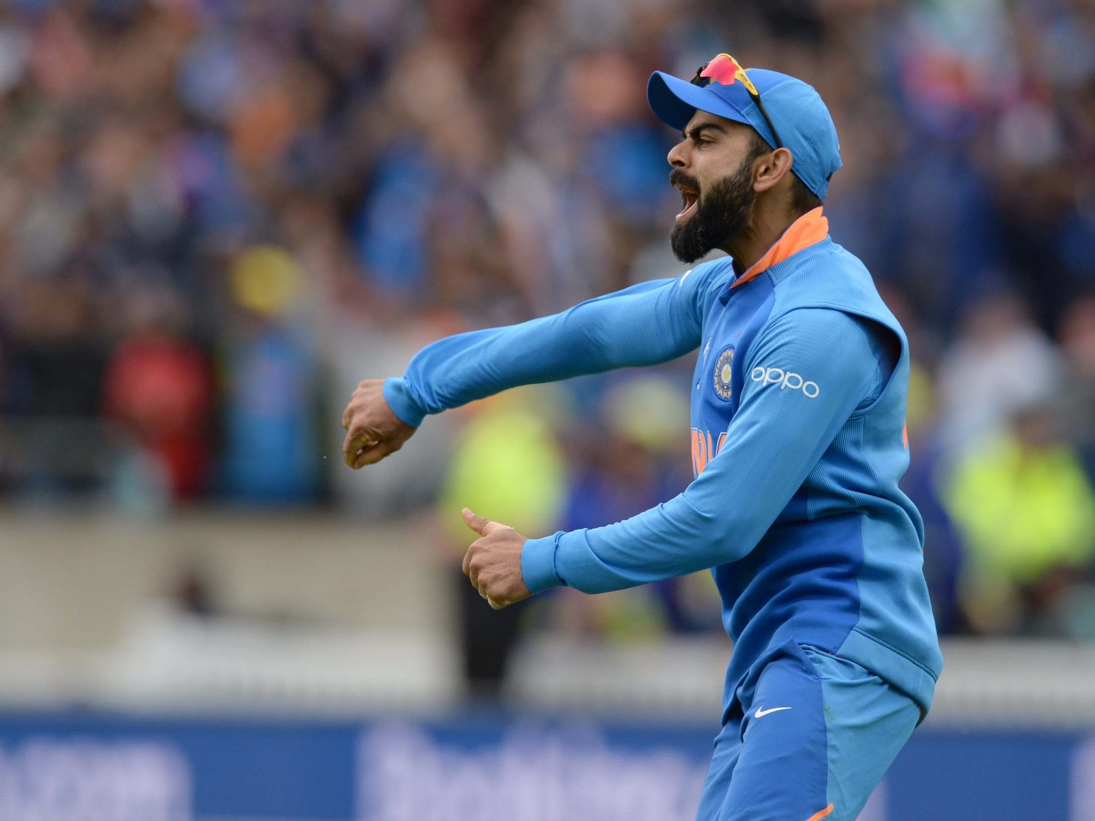 India captain Virat Kohli celebrates