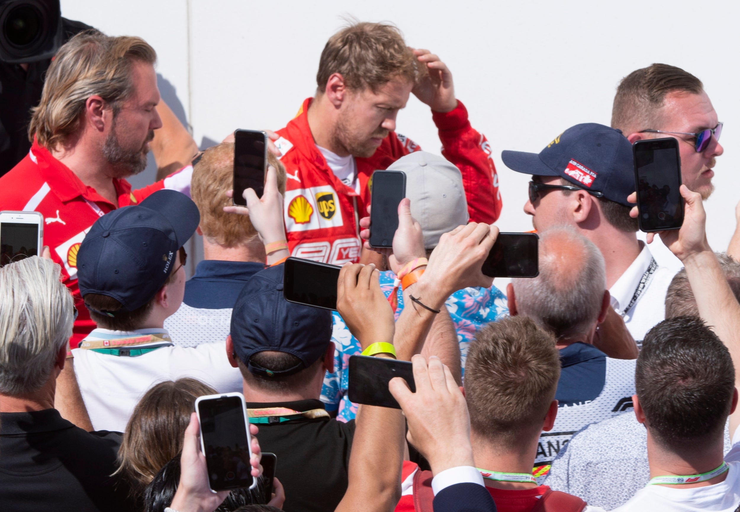 Vettel fumes at the end of the race