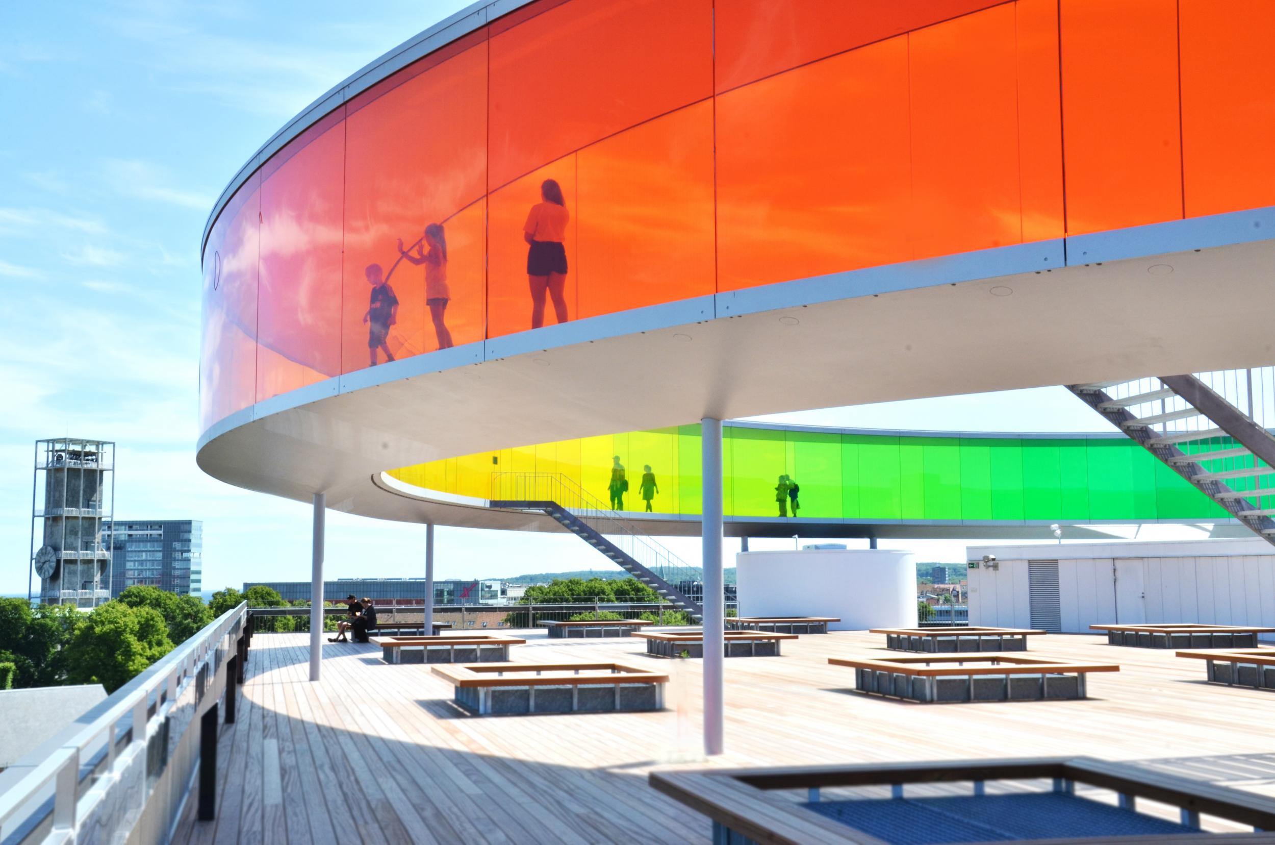 The kaleidoscopic top floor of ARoS