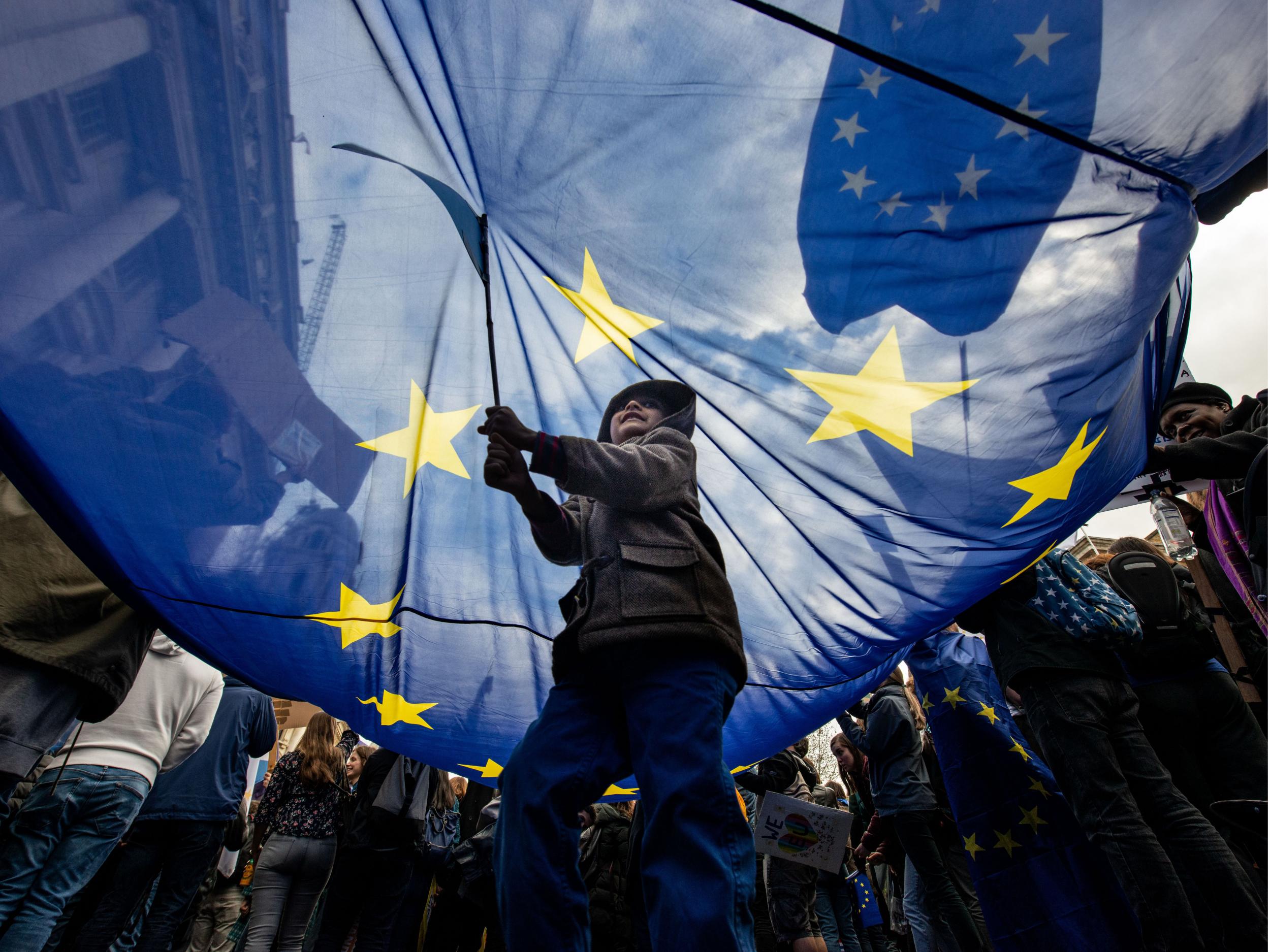 Protesters took to London’s streets, almost two years since Brexit was announced, to demand another vote