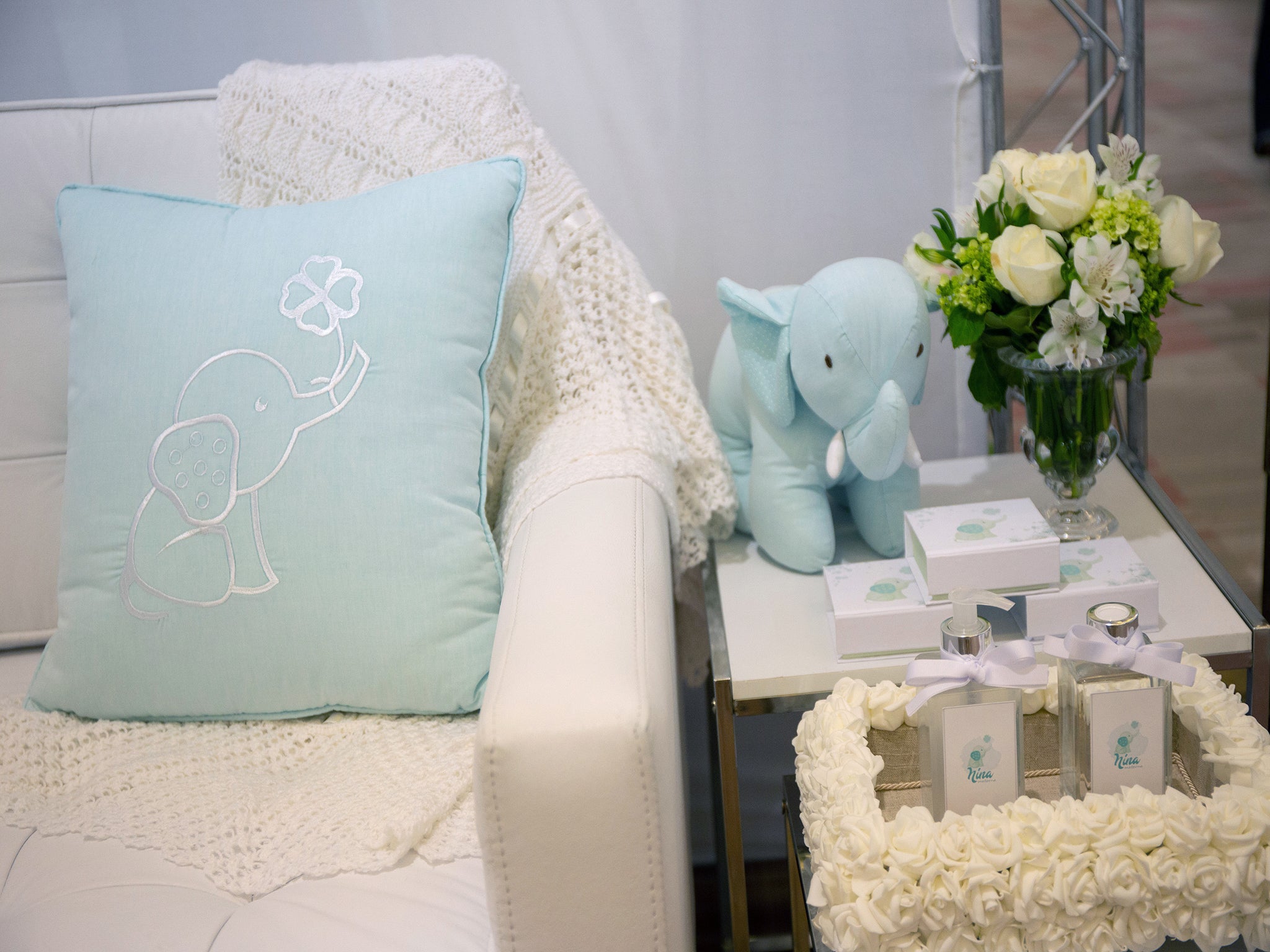 Elephants decorate newborn-room displays (Petala Lopes for The Washington Post)