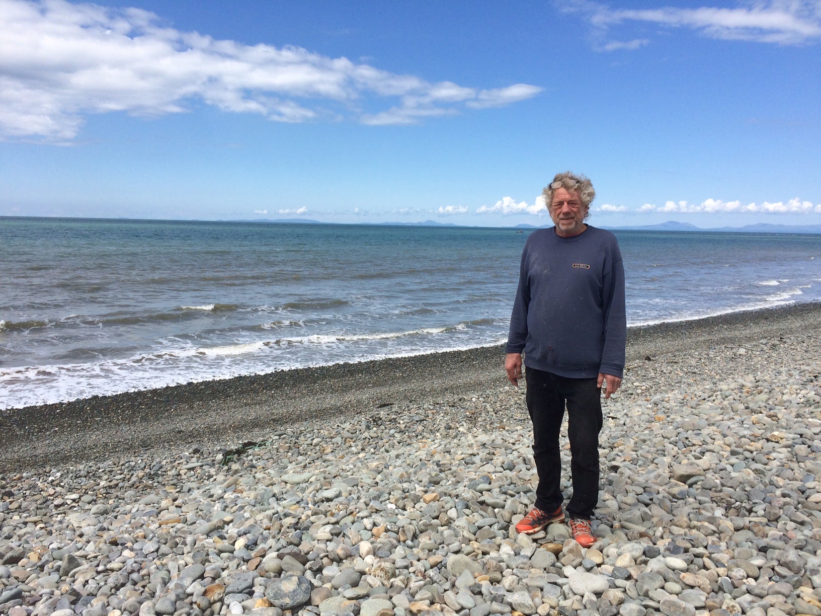 Stuart Eves, chairman of Arthog Community Council (The Independent)