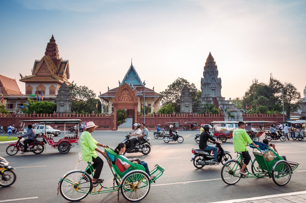 Visitors to Phnom Penh should get around by tuk tuk