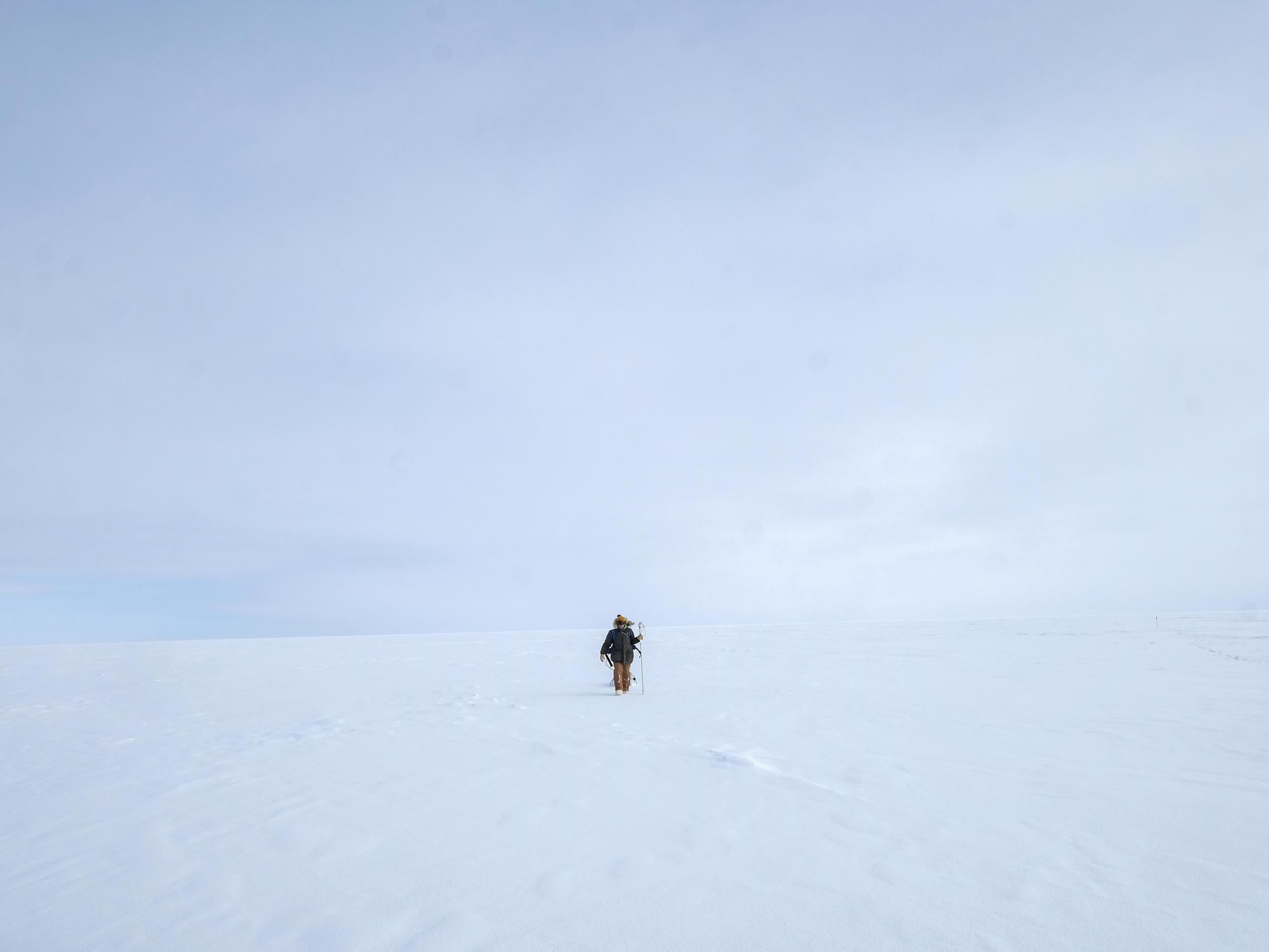 Ian Raphael practices data gathering techniques beyond Utqiagvik, Alaska