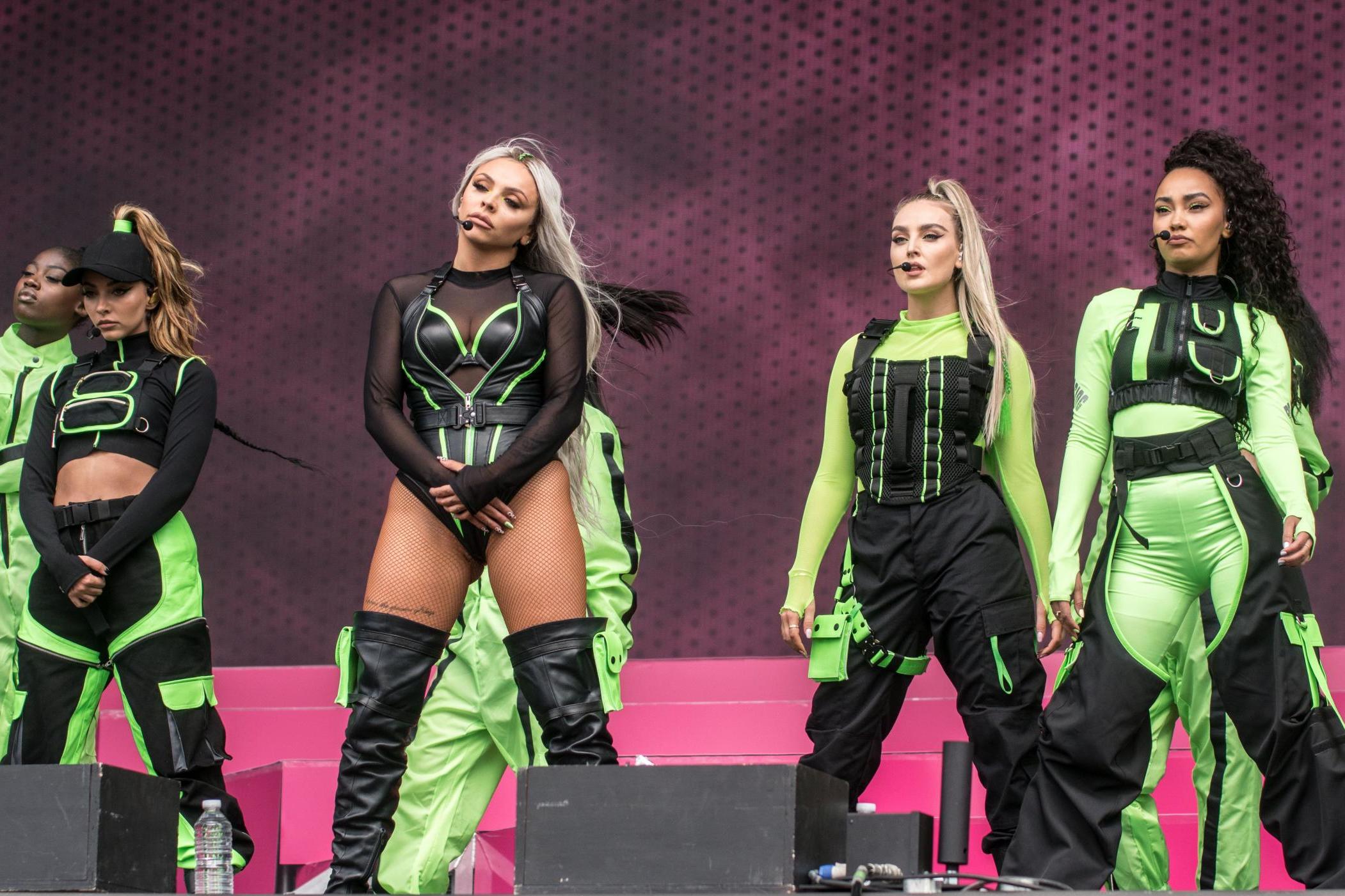 Jade Thirlwall, Jesy Nelson, Perrie Edwards and Leigh-Anne Pinnock perform at Radio 1’s Big Weekend (Rex)