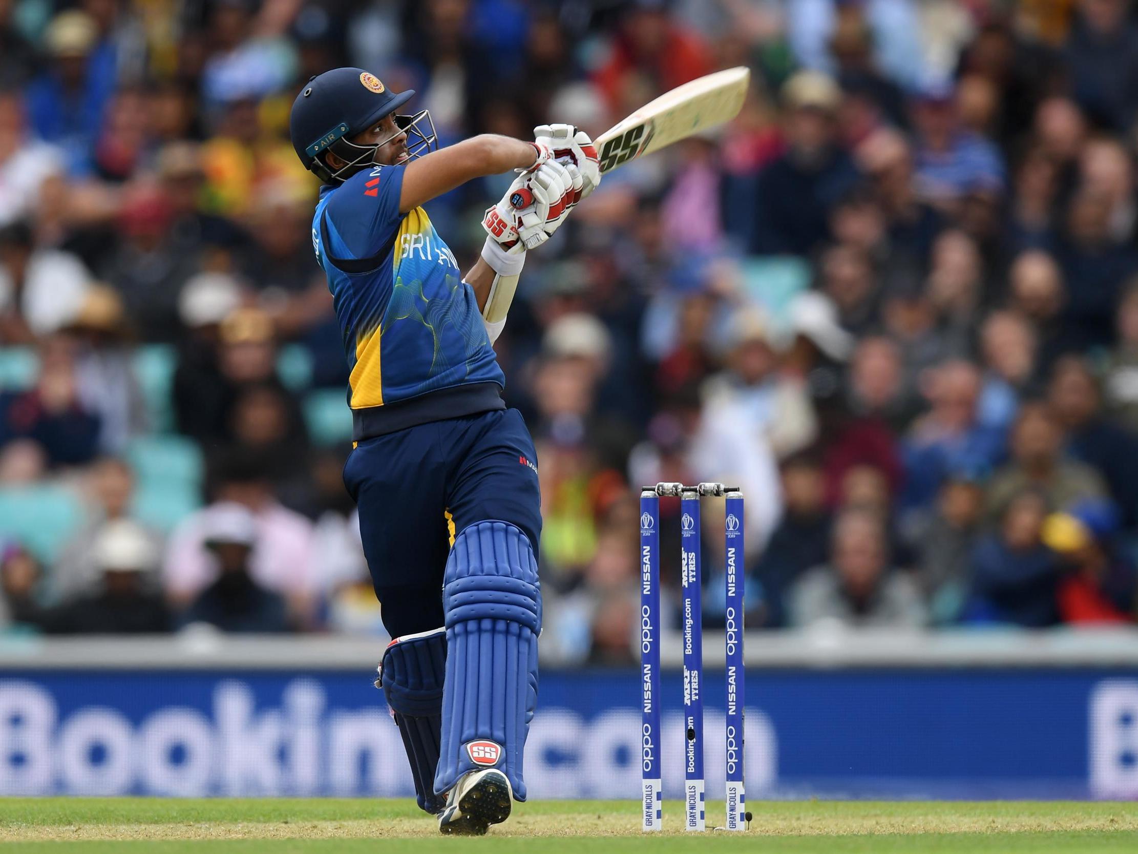 Kusal Mendis in action for Sri Lanka