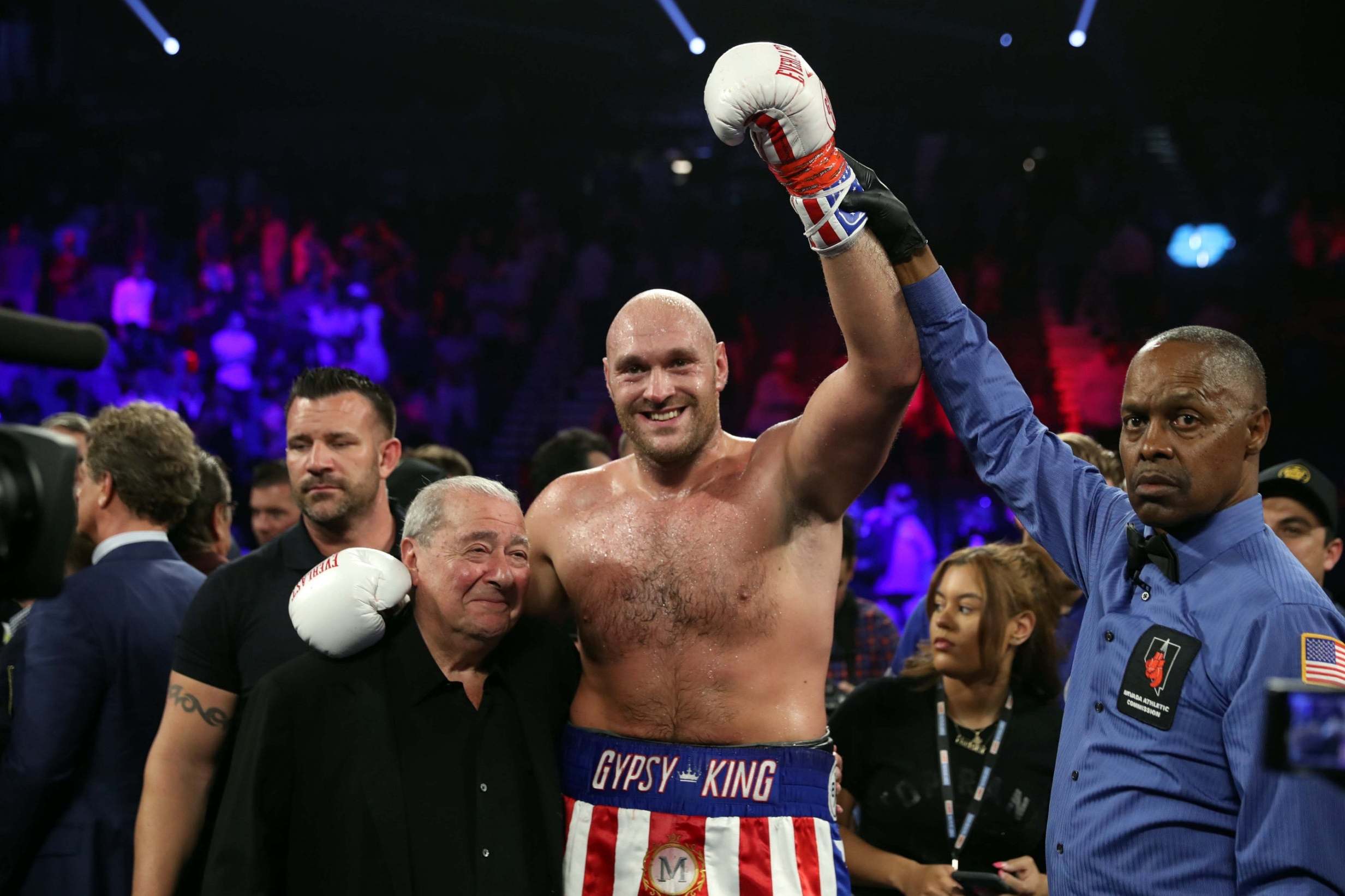 Bob Arum with Tyson Fury