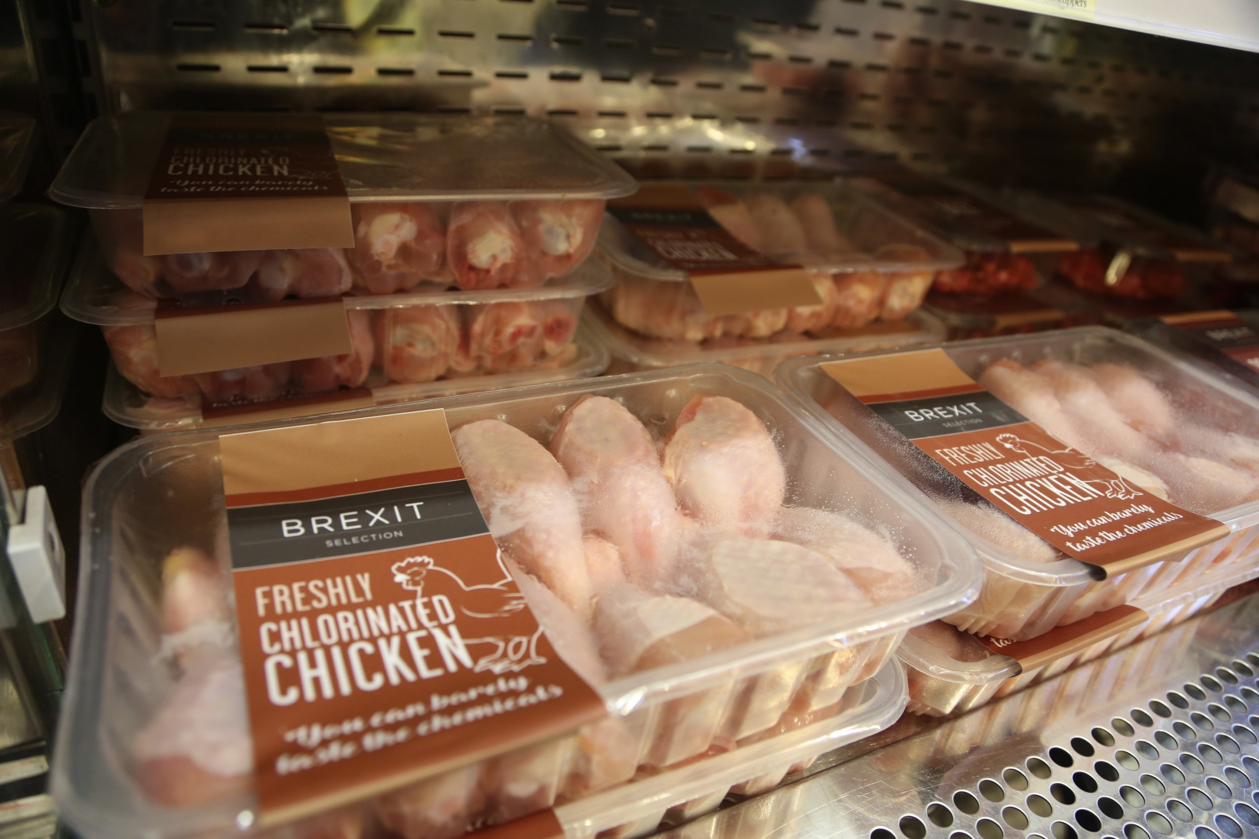 Chlorinated chicken has become emblematic of wider issues around accepting lower food standards as the price of a trade deal with the US (Getty )