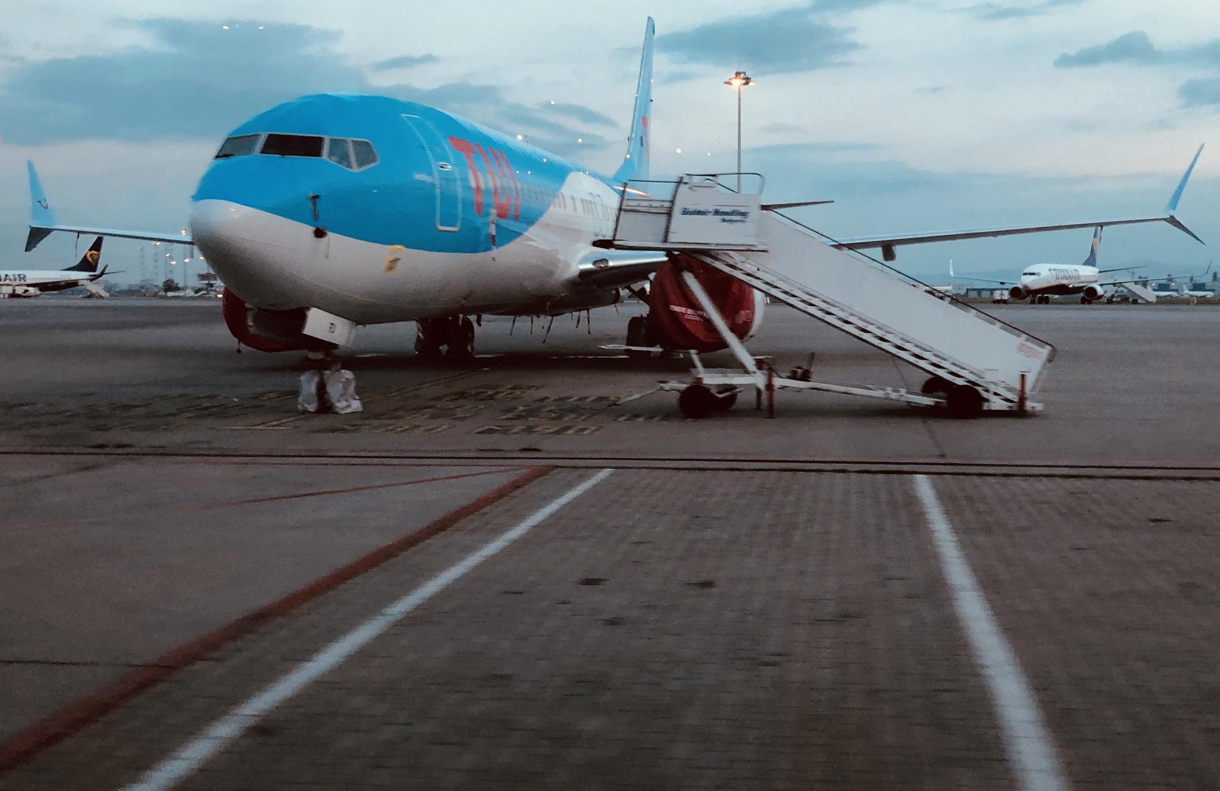 Awaiting clearance: a TUI Airways Boeing 737 Max, which has been on the ground at Sofia airport in Bulgaria for three months