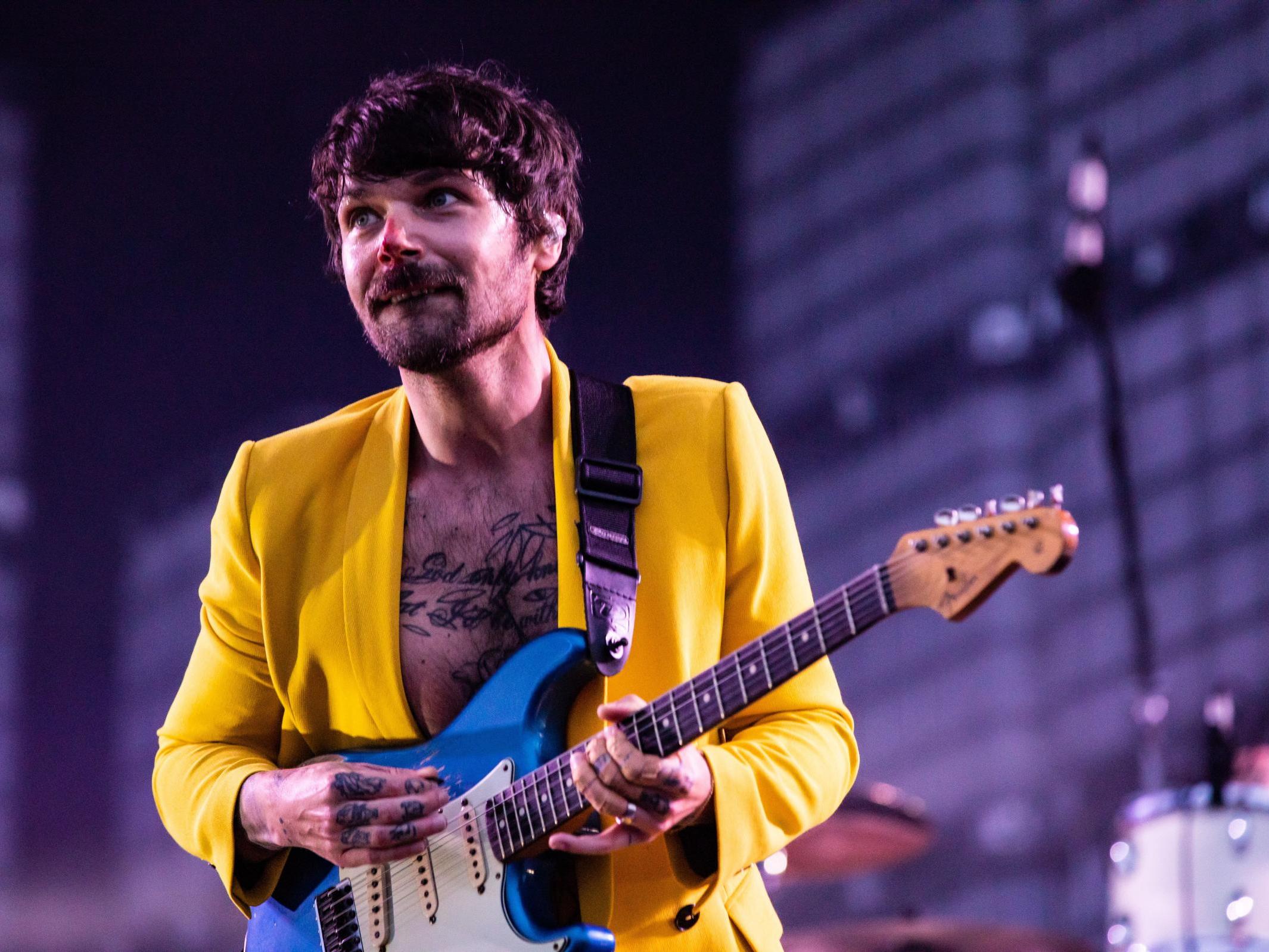 Simon Neil of Biffy Clyro performs at Isle of Wight festival, Sunday 16 June 2019