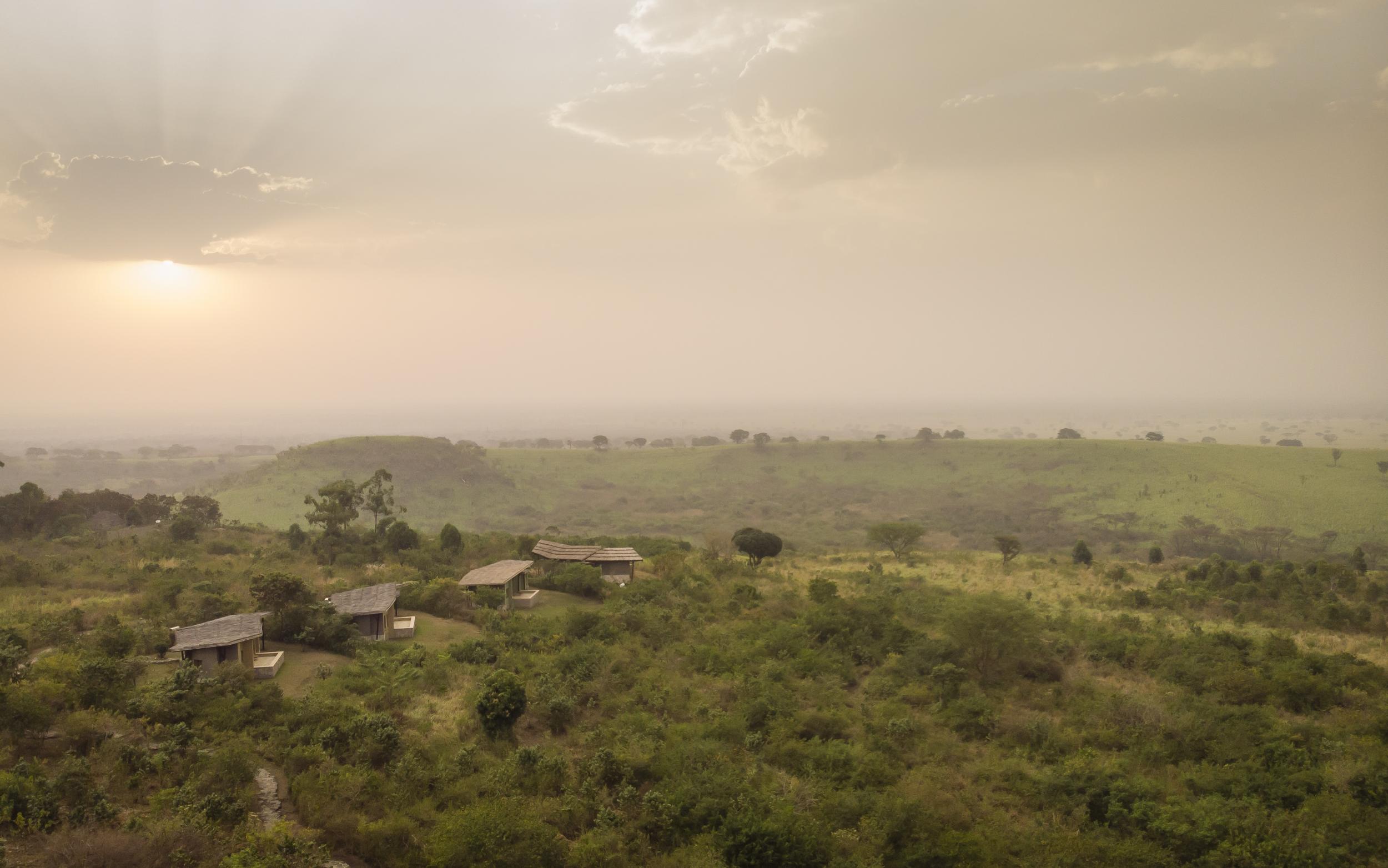 The view across Kyambura gorge