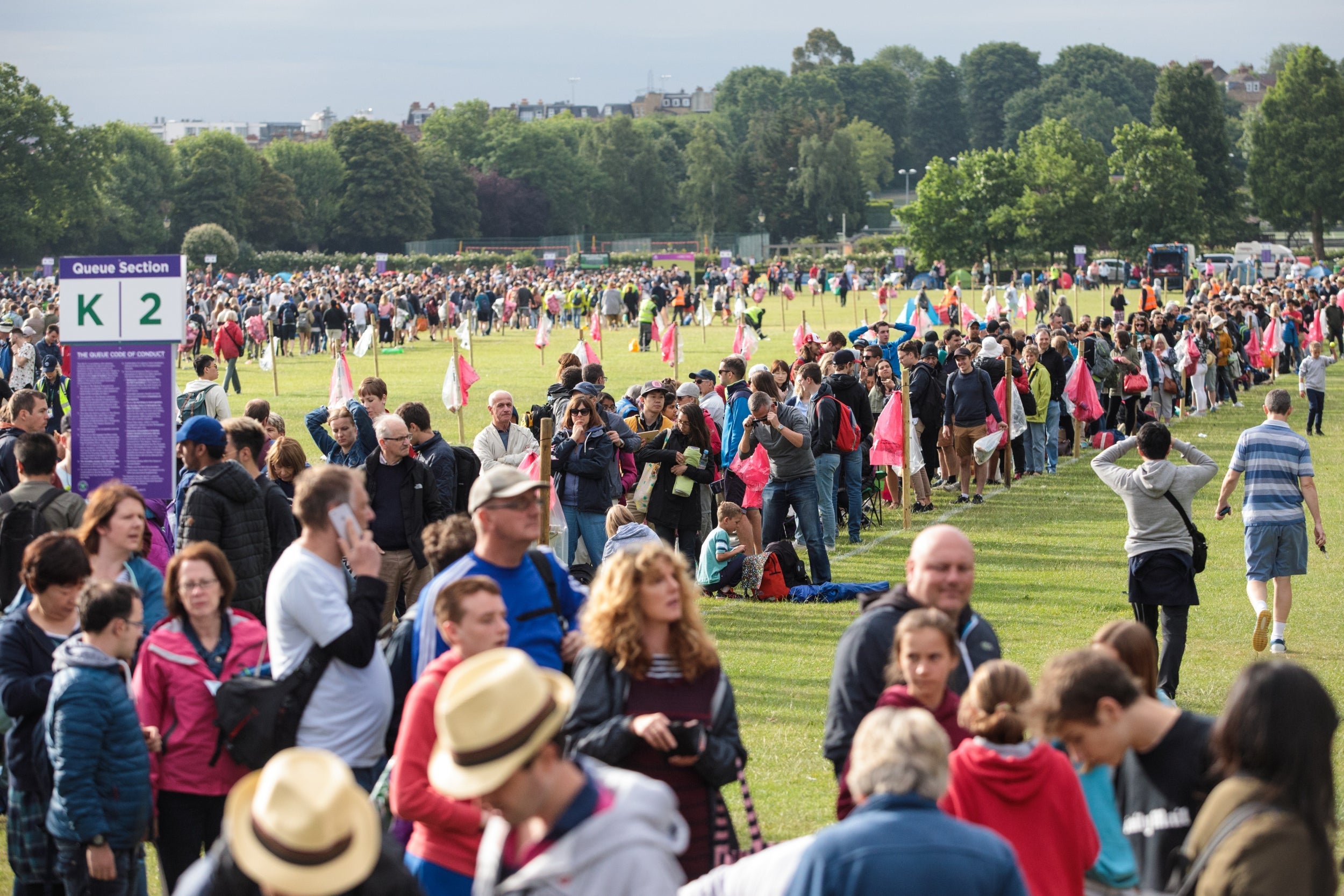 Queueing for Wimbledon is a time-honoured tradition