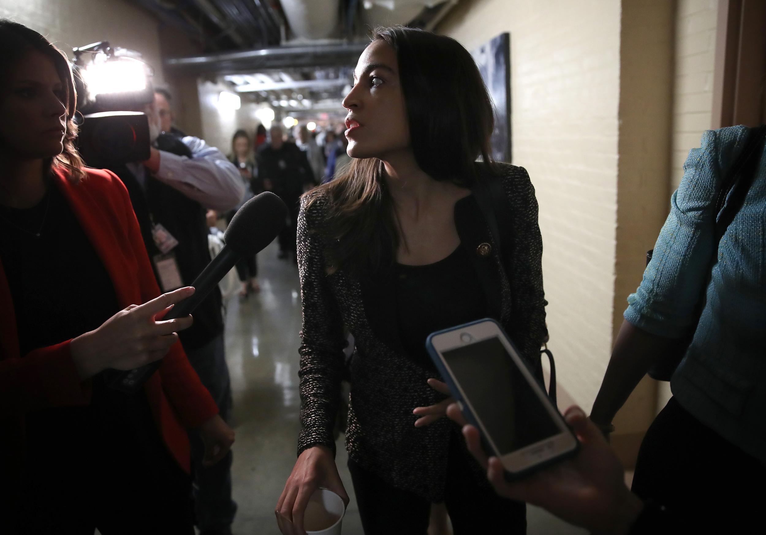 Alexandria Ocasio-Cortez is among those leading a shake-up of the US congress (Getty)