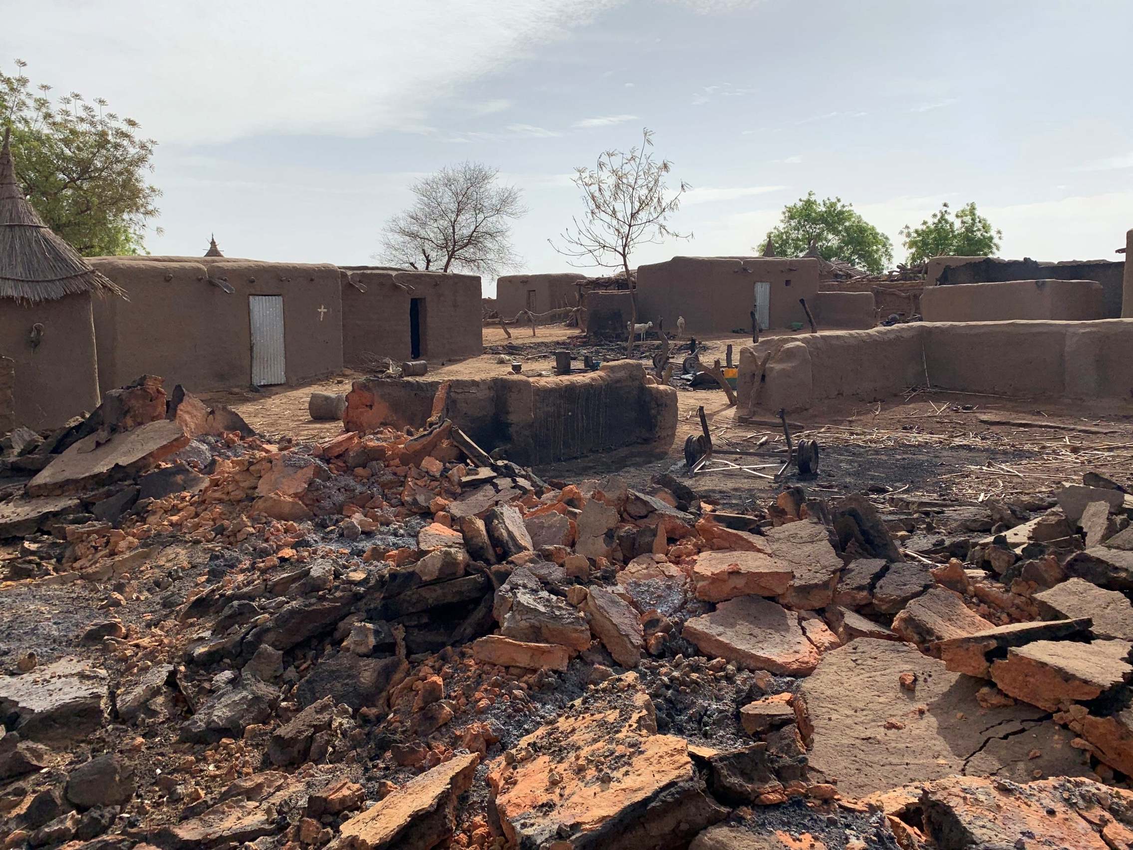 Dogon village of Sobane Da in central Mali after deadly attack on 9 June