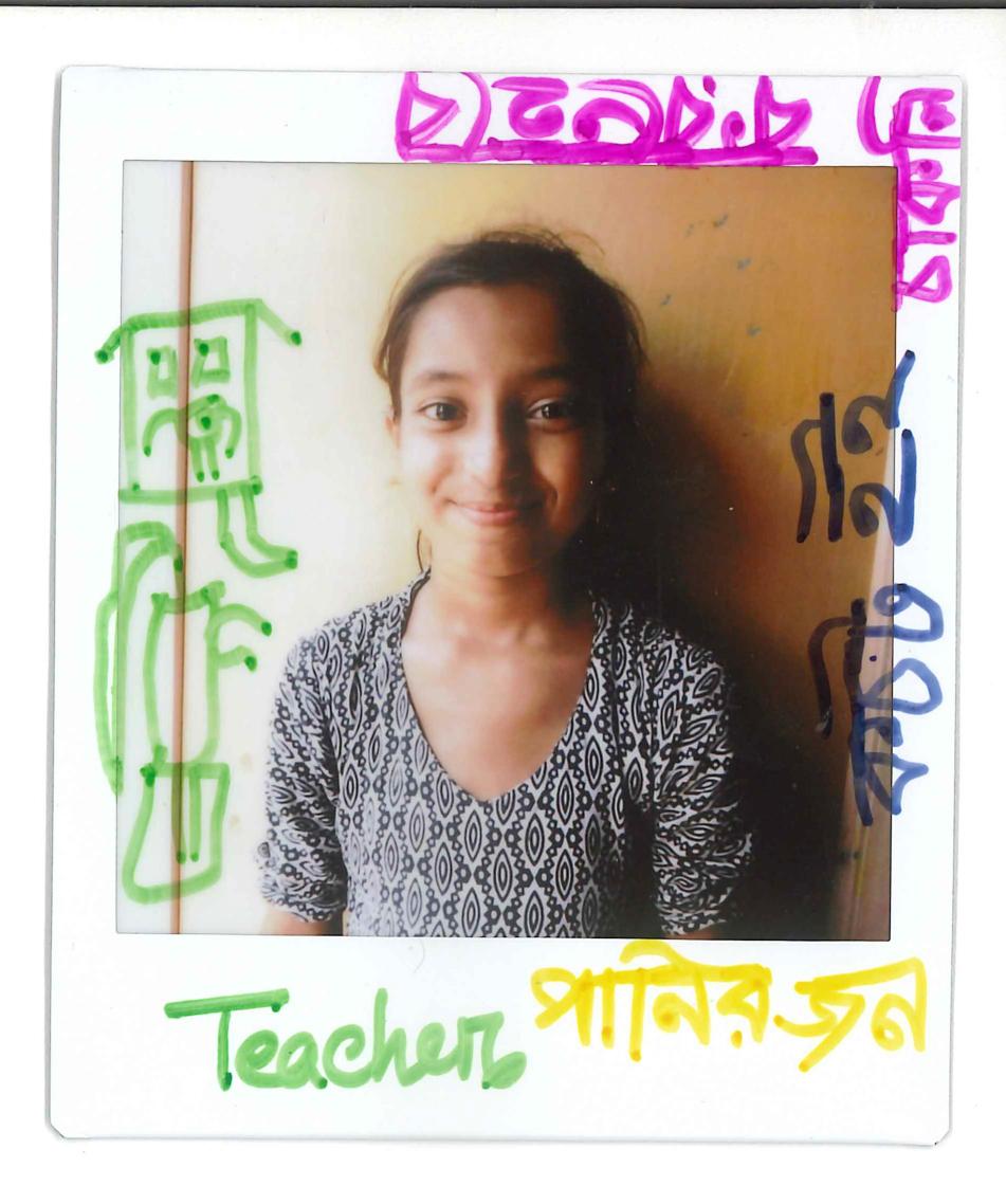 Fatima's second picture shows her dream of being a teacher says: "I want to be a teacher in the future and I want to teach girls like me. It is important to teach girls so they can become educated and they can teach others. It is important that girls become educated.”