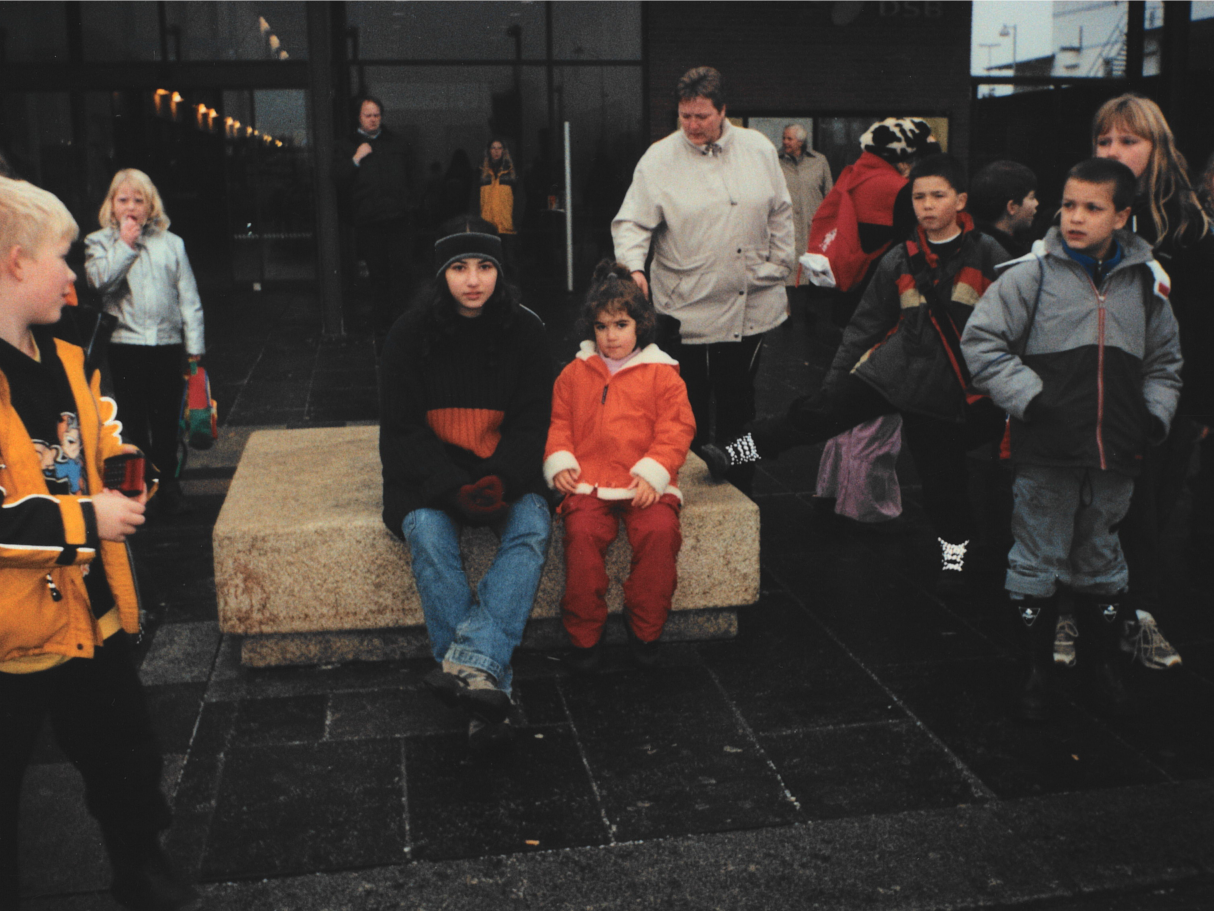 (L-R): Sahar Zand and her sister in Denmark not long after fleeing Iran