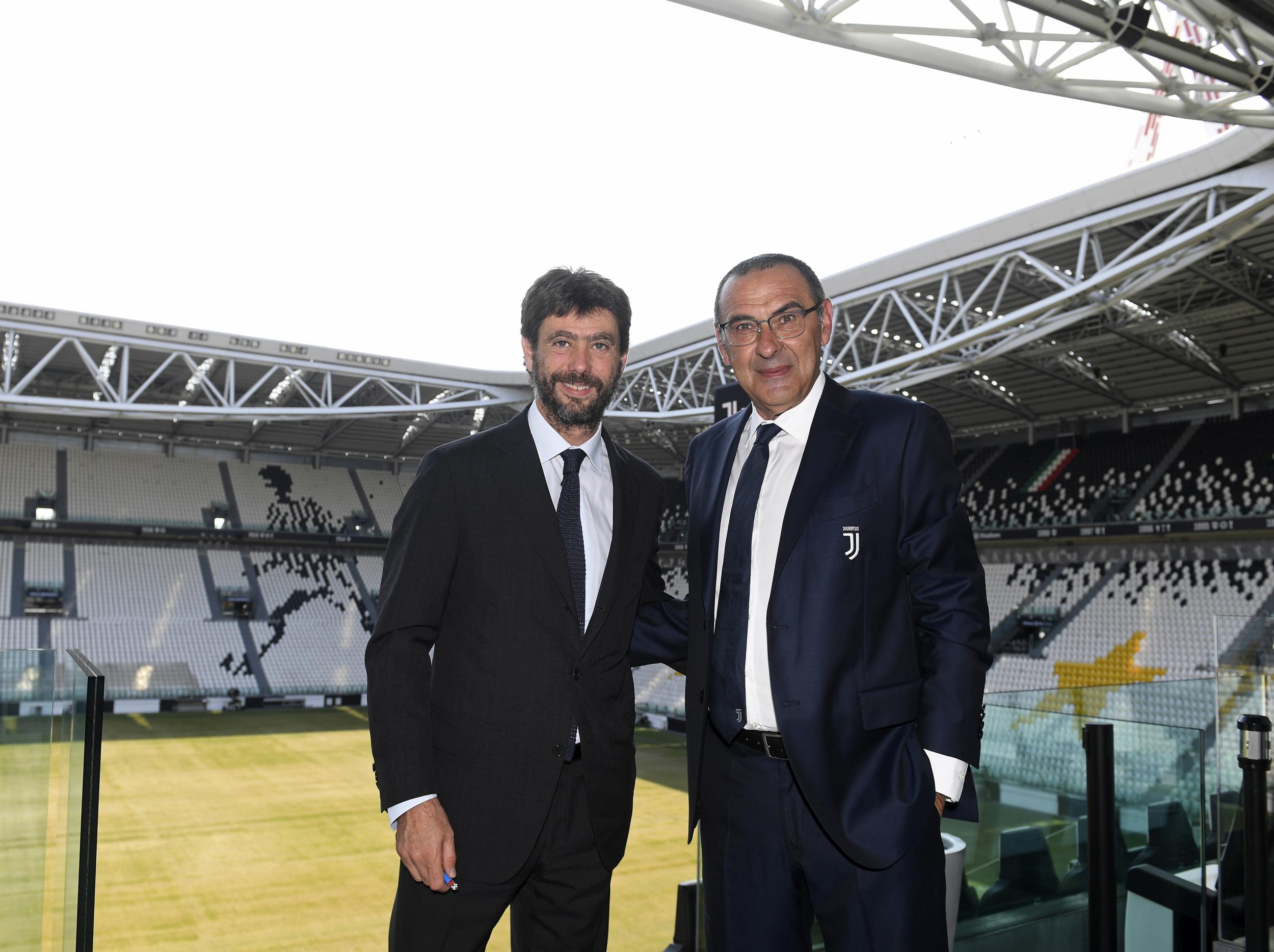 Andrea Agnelli and Maurizio Sarri