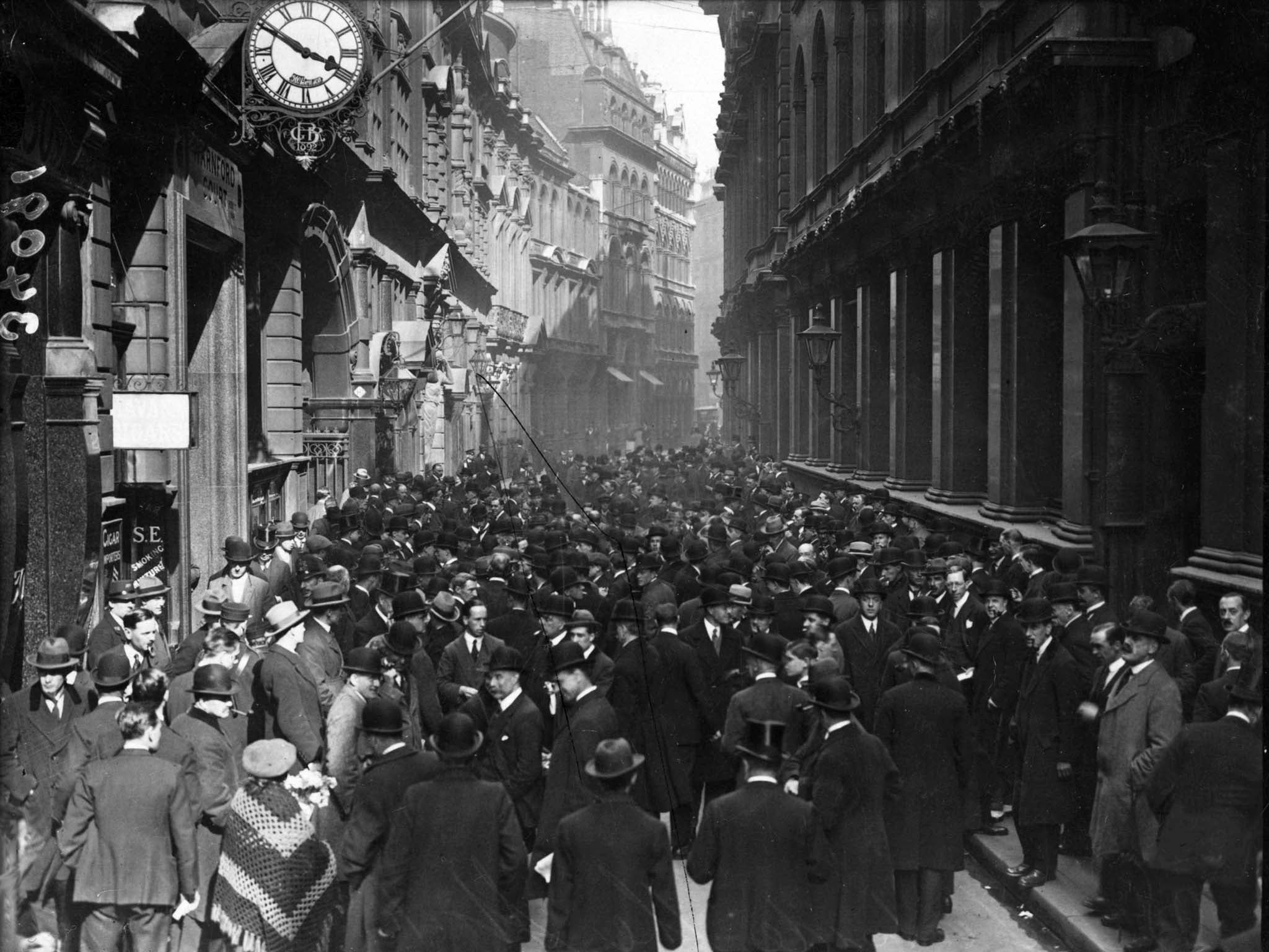 The London stock exchange in 1922