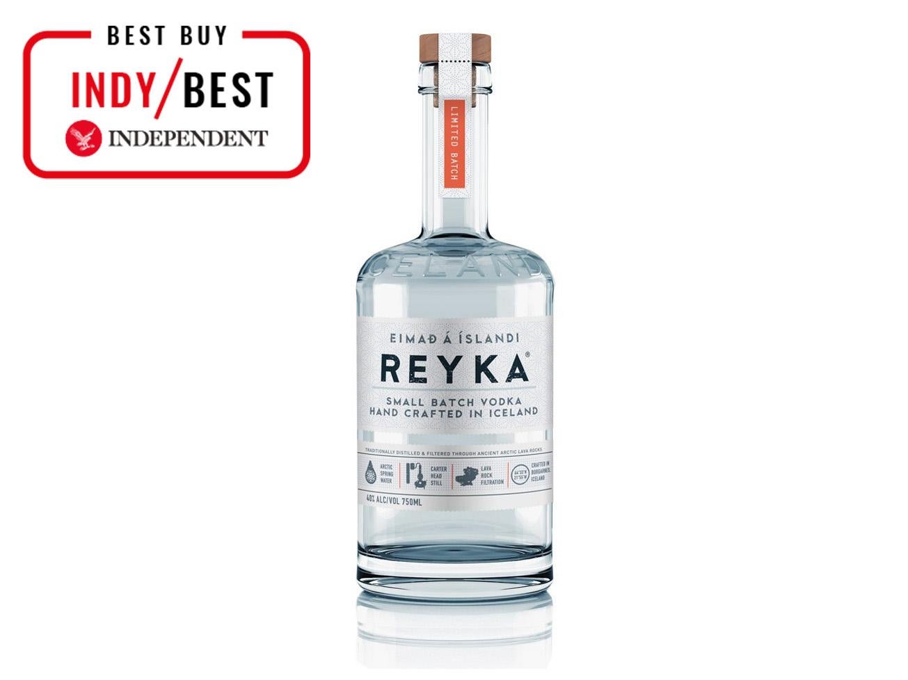 Reyka Vodka is in small batches and distilled using geothermal energy