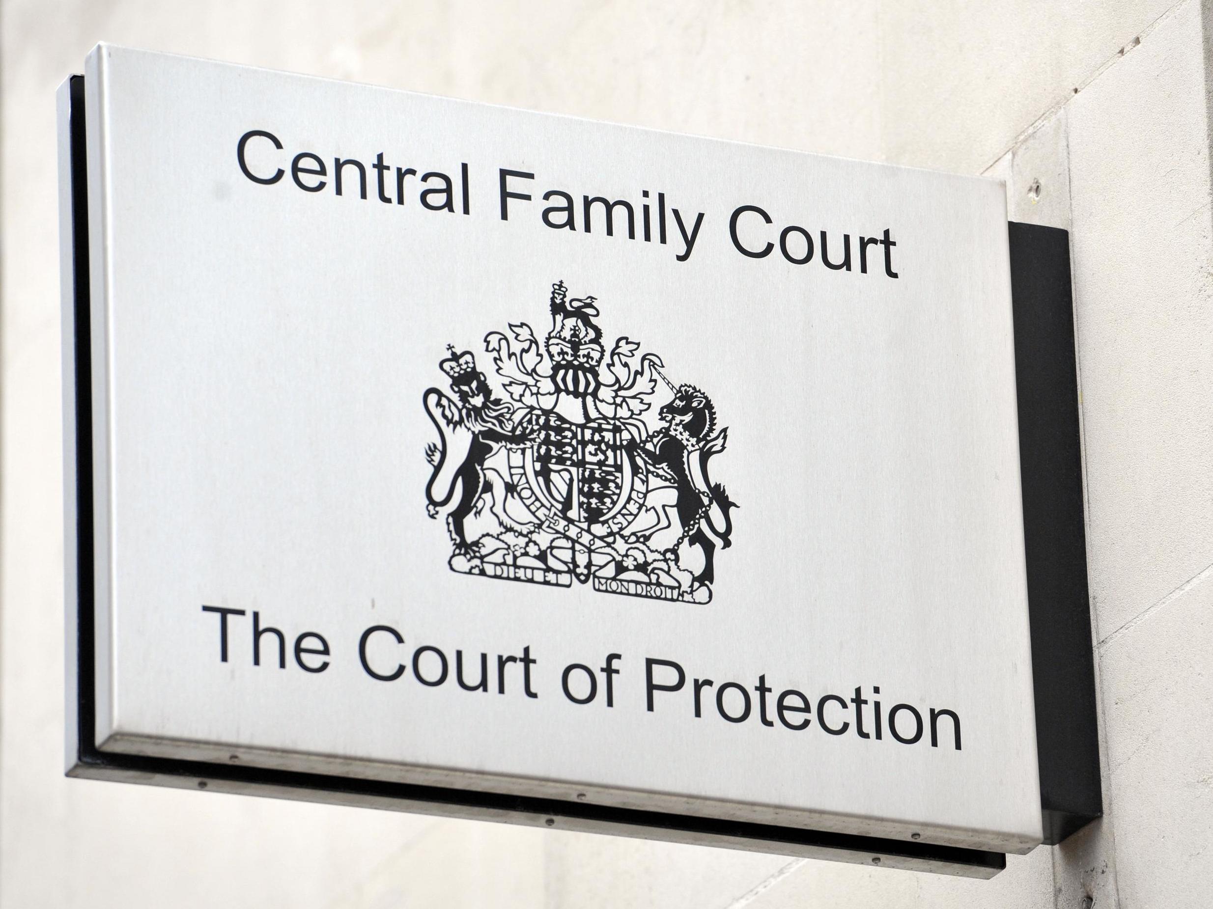 The case was heard at the Court of Protection in London