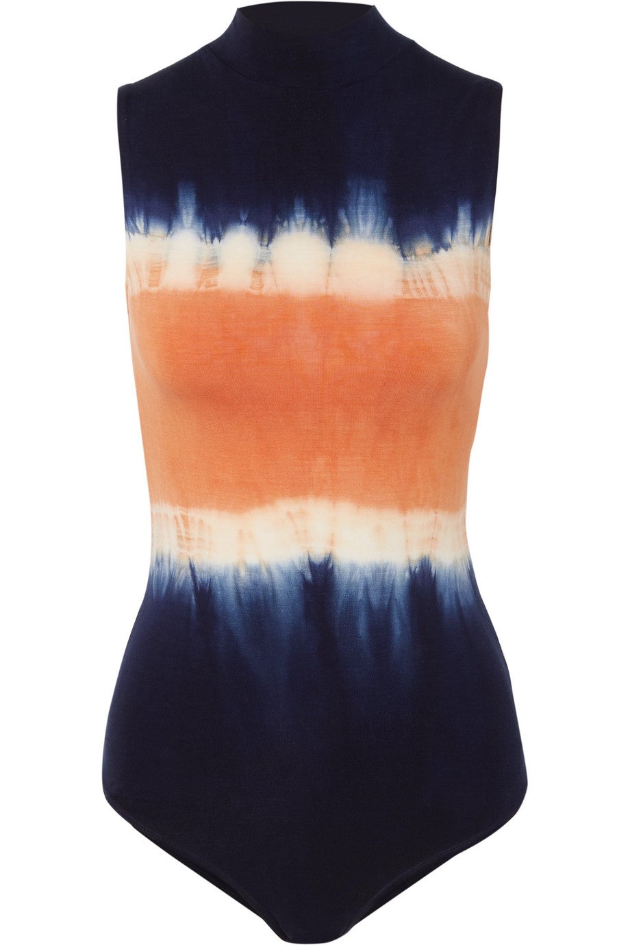 Rita tie-dyed stretch-Tencel bodysuit, £48