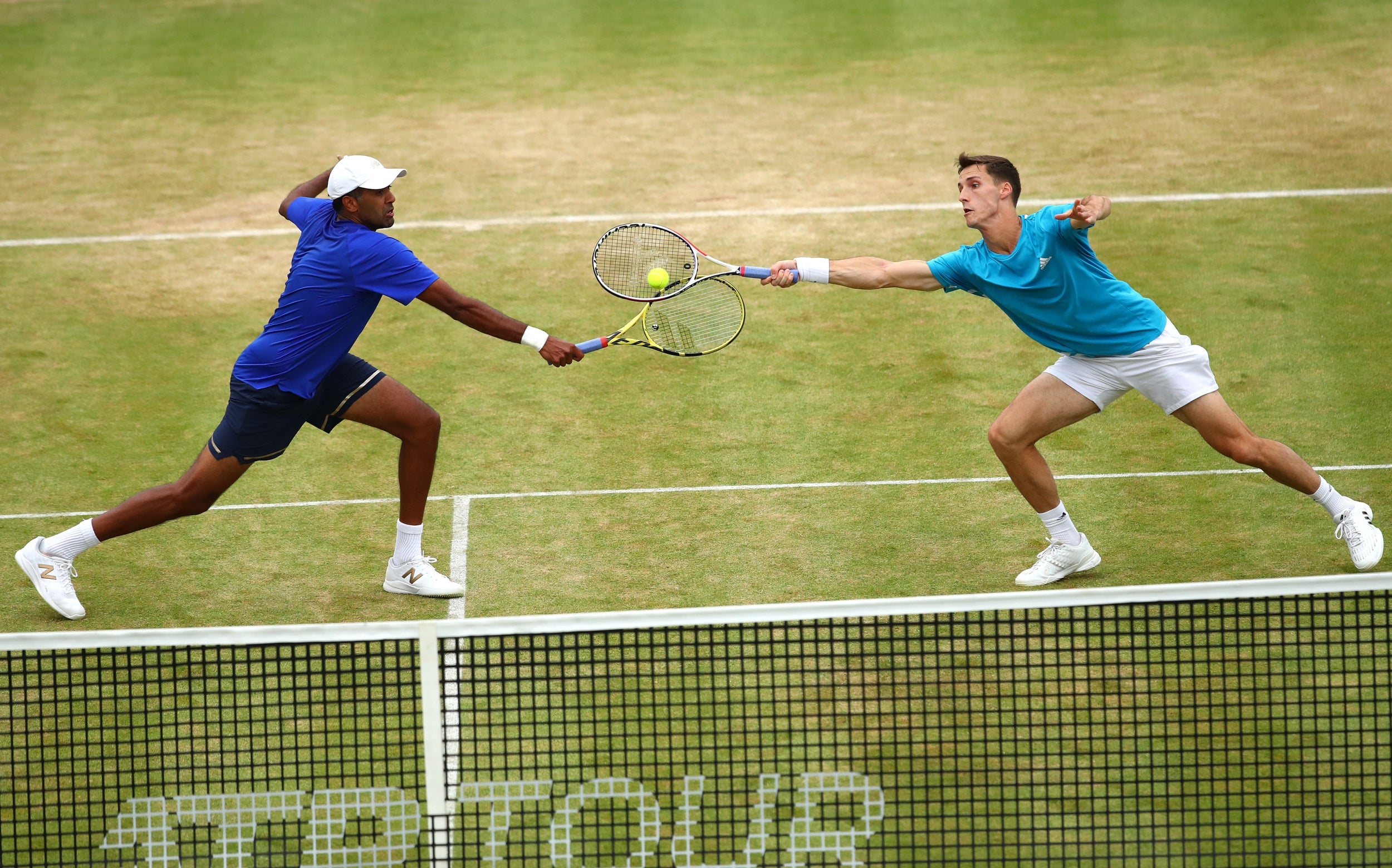 Salisbury and 2019 partner Ram (left) reached the final at Queen’s Club two weeks ago (Getty)