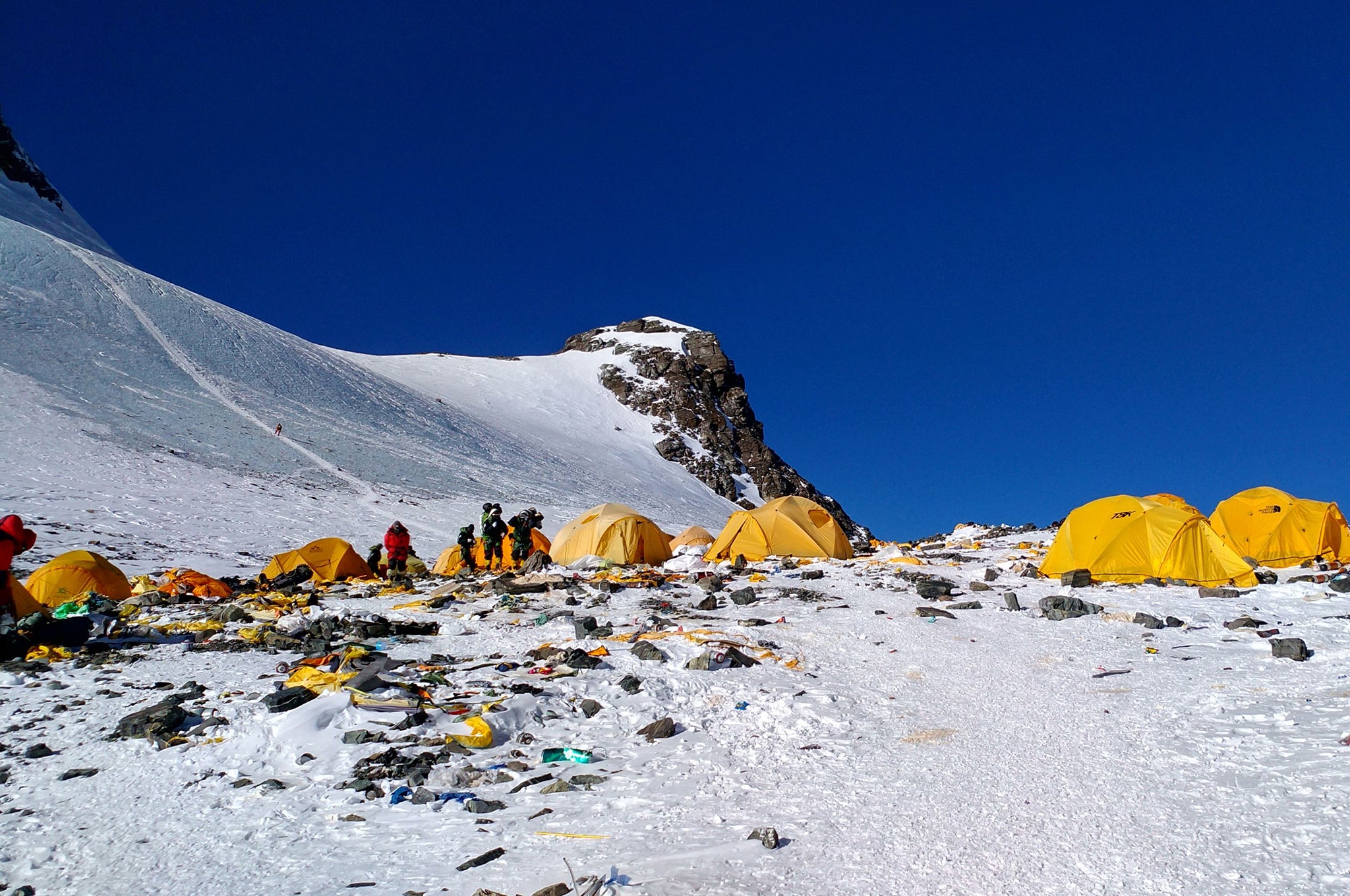 Commercial mountaineering has turned Mt Everest into the world's highest rubbish dump