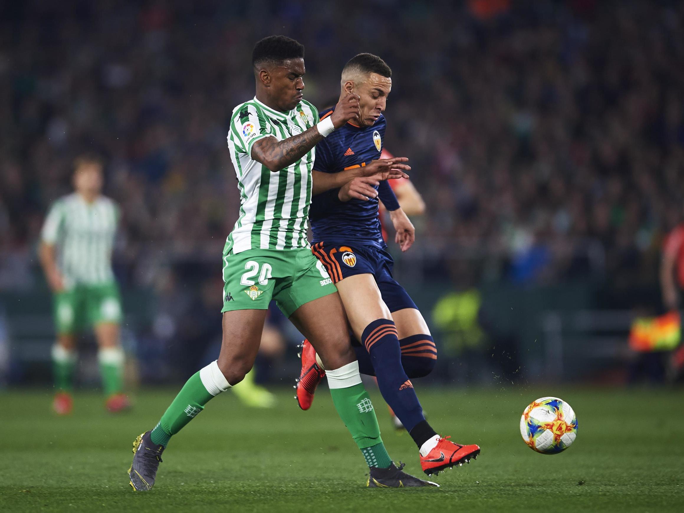 Junior Firpo in action for Real Betis