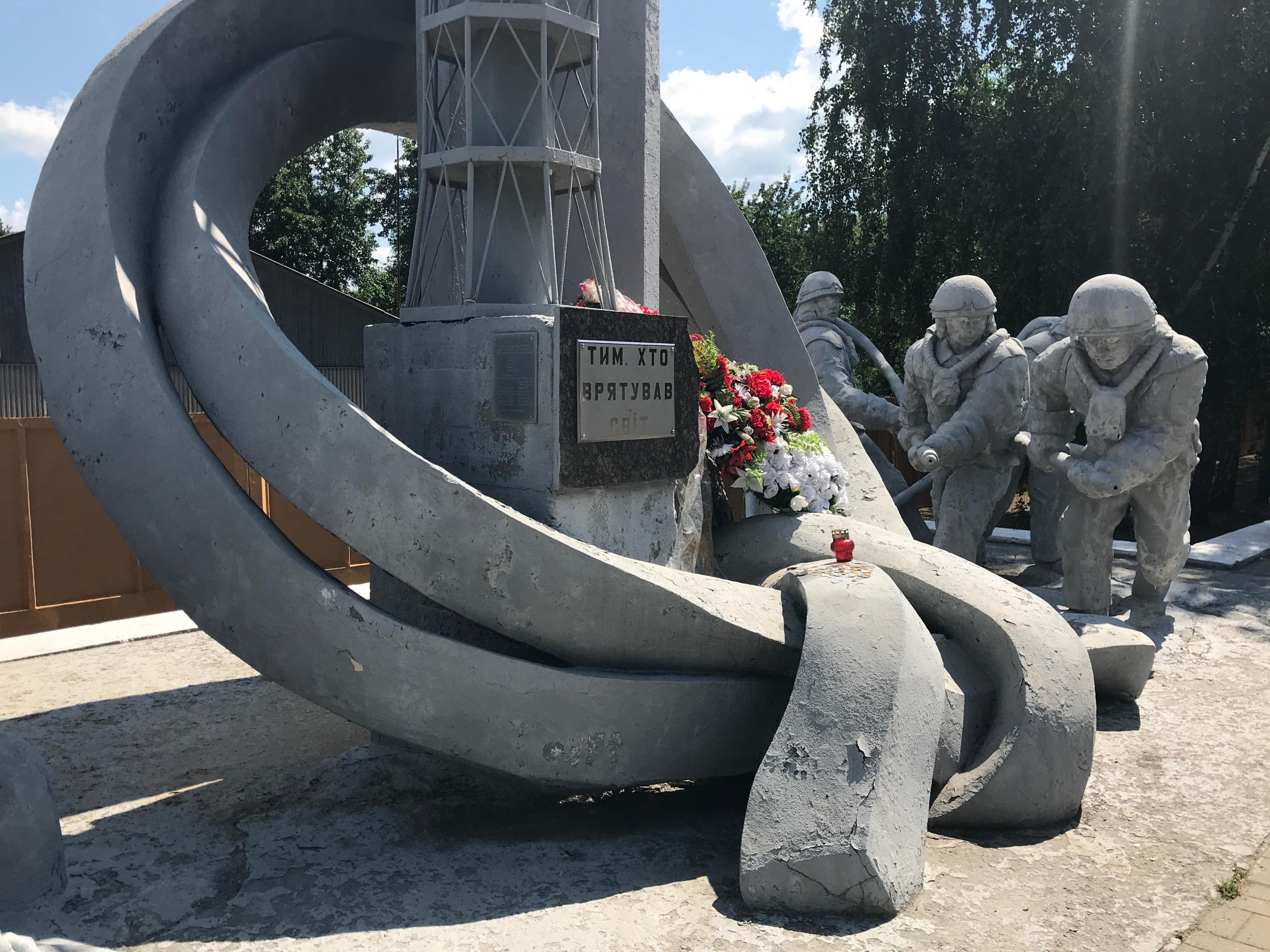 A memorial to the ‘liquidators’ – those Soviet conscripts who were involved in combating the initial explosion and nuclear fallout. Officially, 31 died in the months after the accident, but the number is thought to be far higher