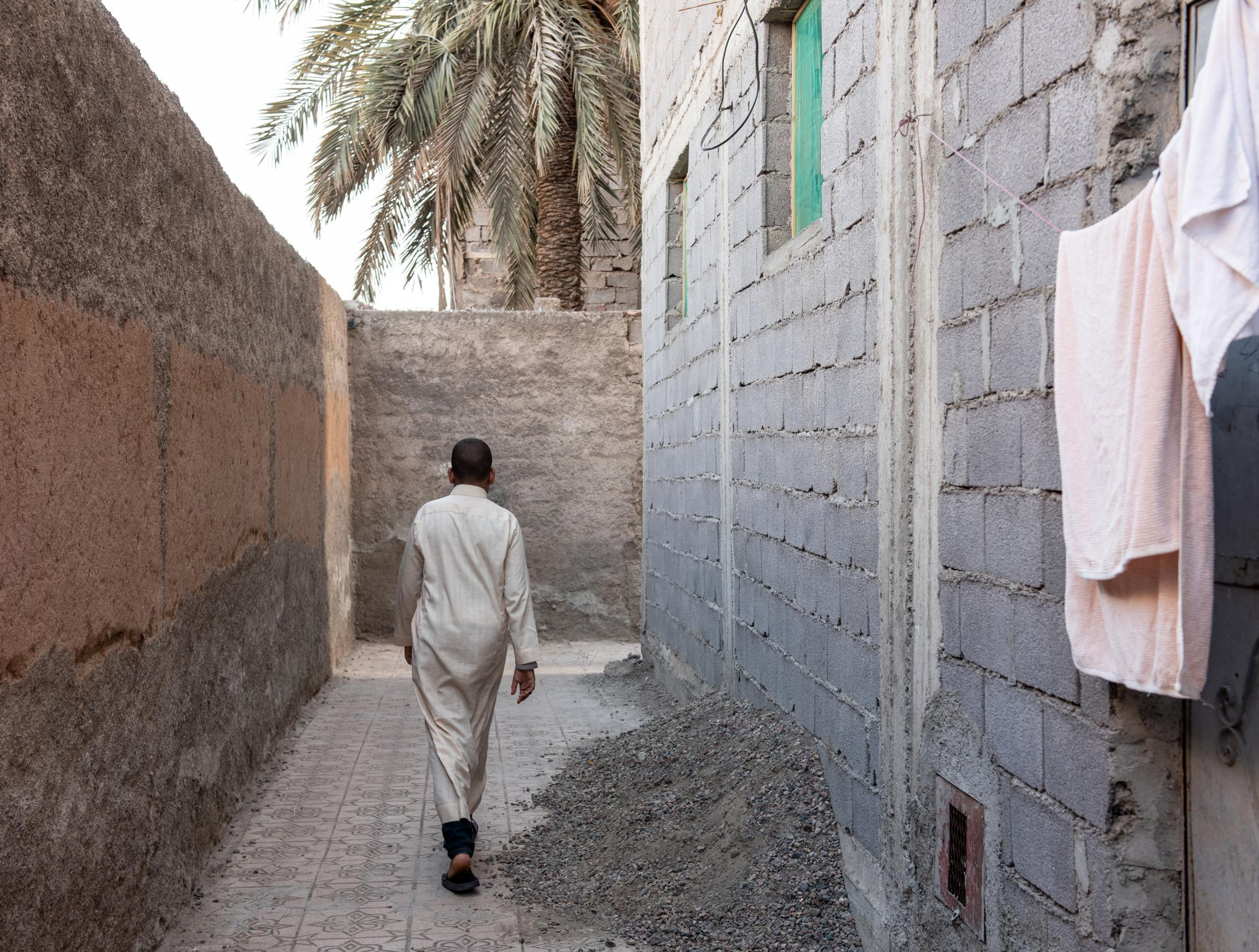 A street scene in al-Azzouzia, a low-income neighbourhood in Marrakesh