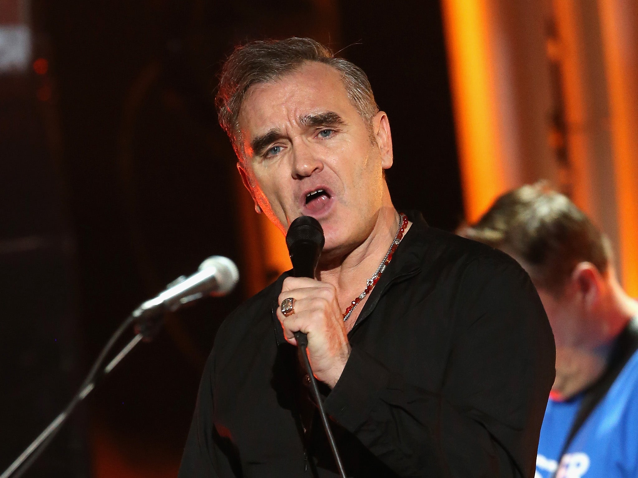 Morrissey kicks anti-racism protester out of concert