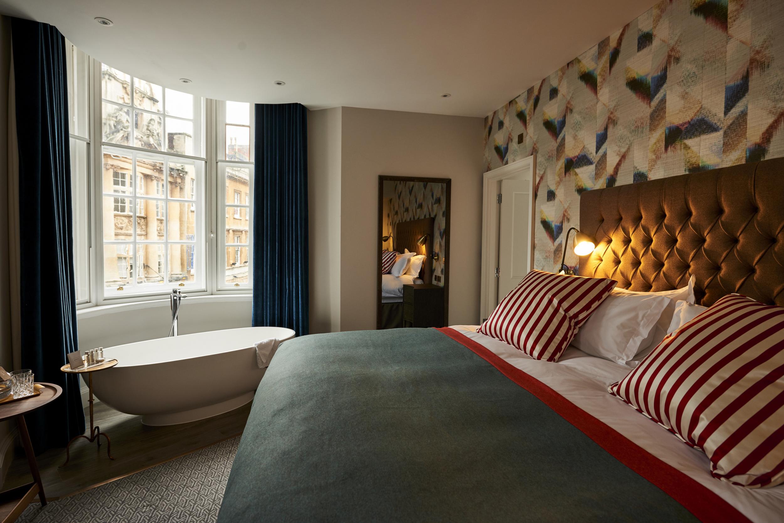 The corner suite at Bristol Harbour Hotel