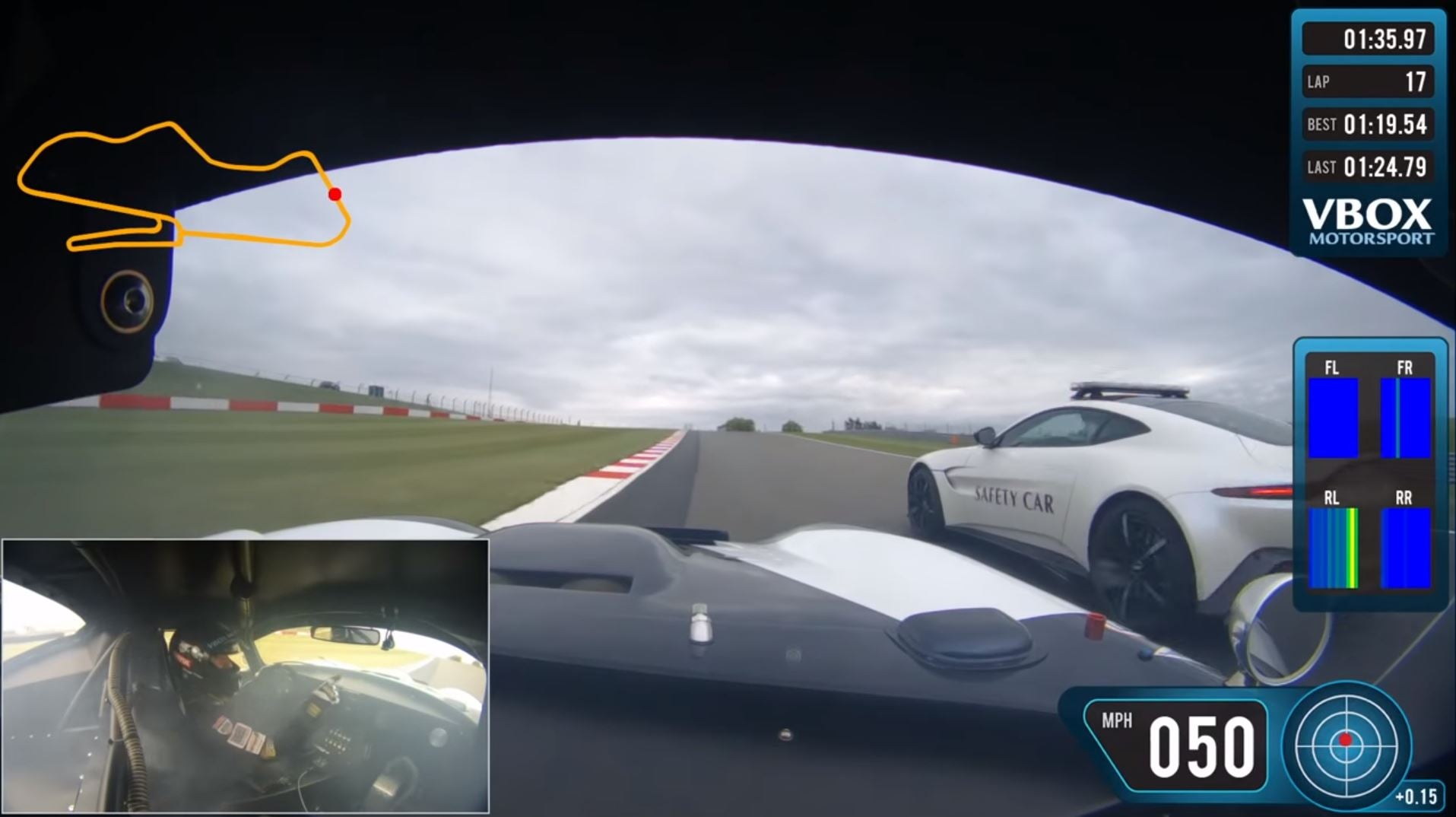 Lockie decided to overtake the safety car when he noticed something was wrong