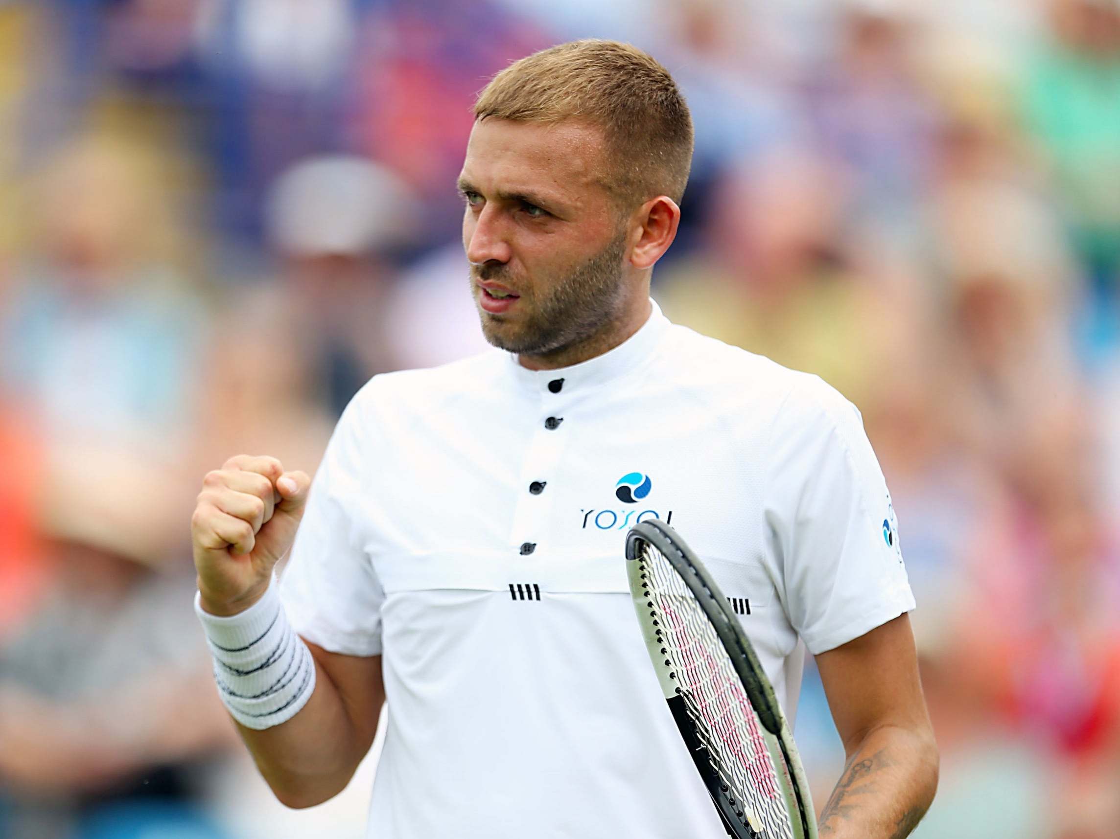 Dan Evans is through to the second round of Wimbledon