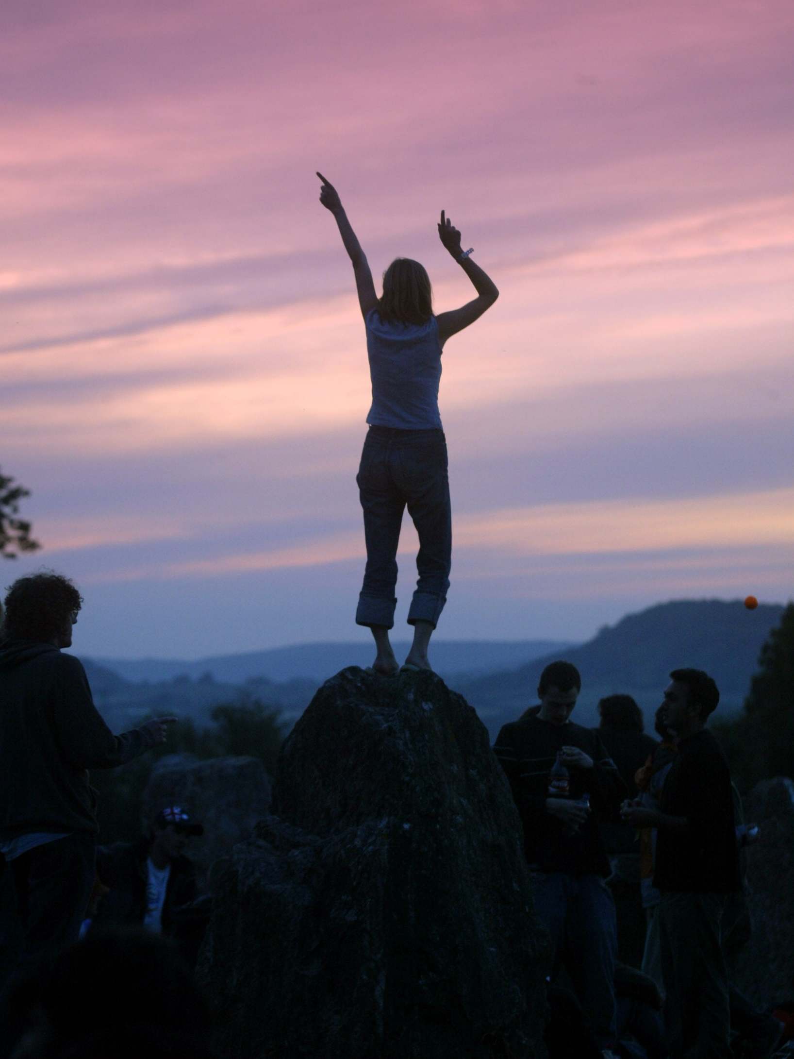 Sunrise at Glastonbury’s stone circle