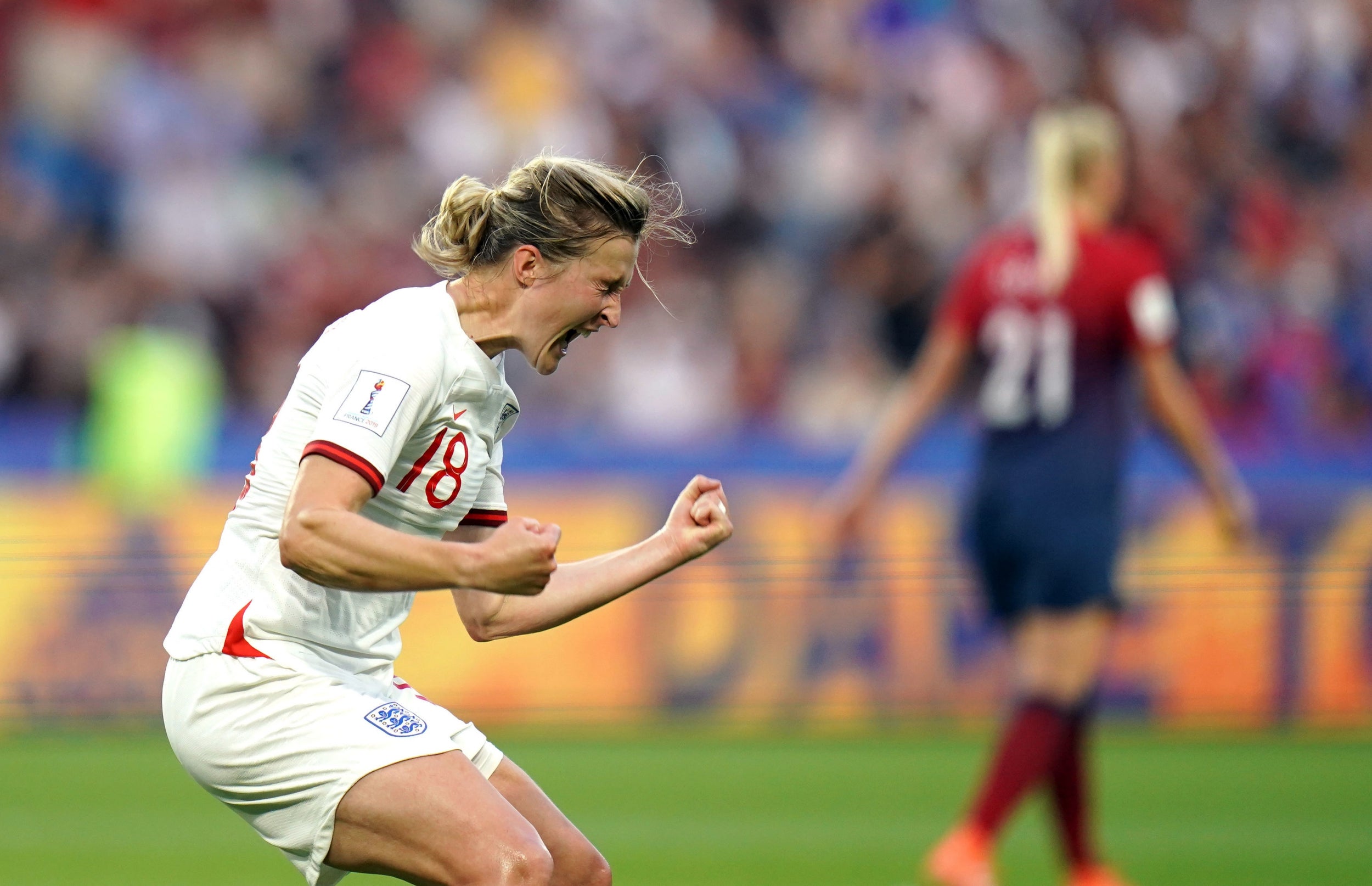 White celebrates her fifth of the tournament