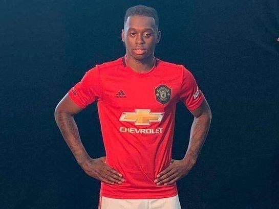 Aaron Wan-Bissaka in a leaked picture wearing Manchester United kit