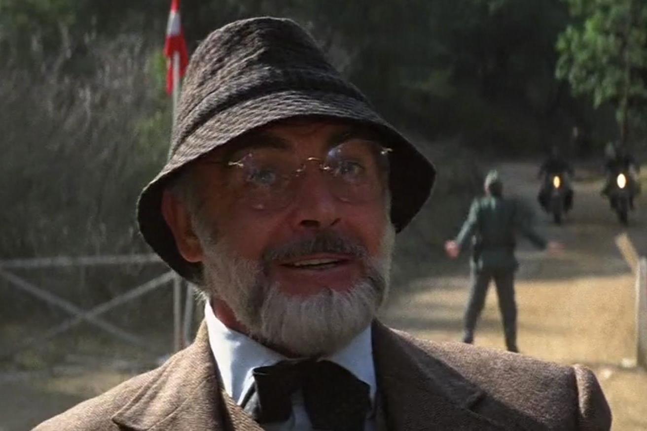 Sean Connery as Henry Jones, Indiana's dad