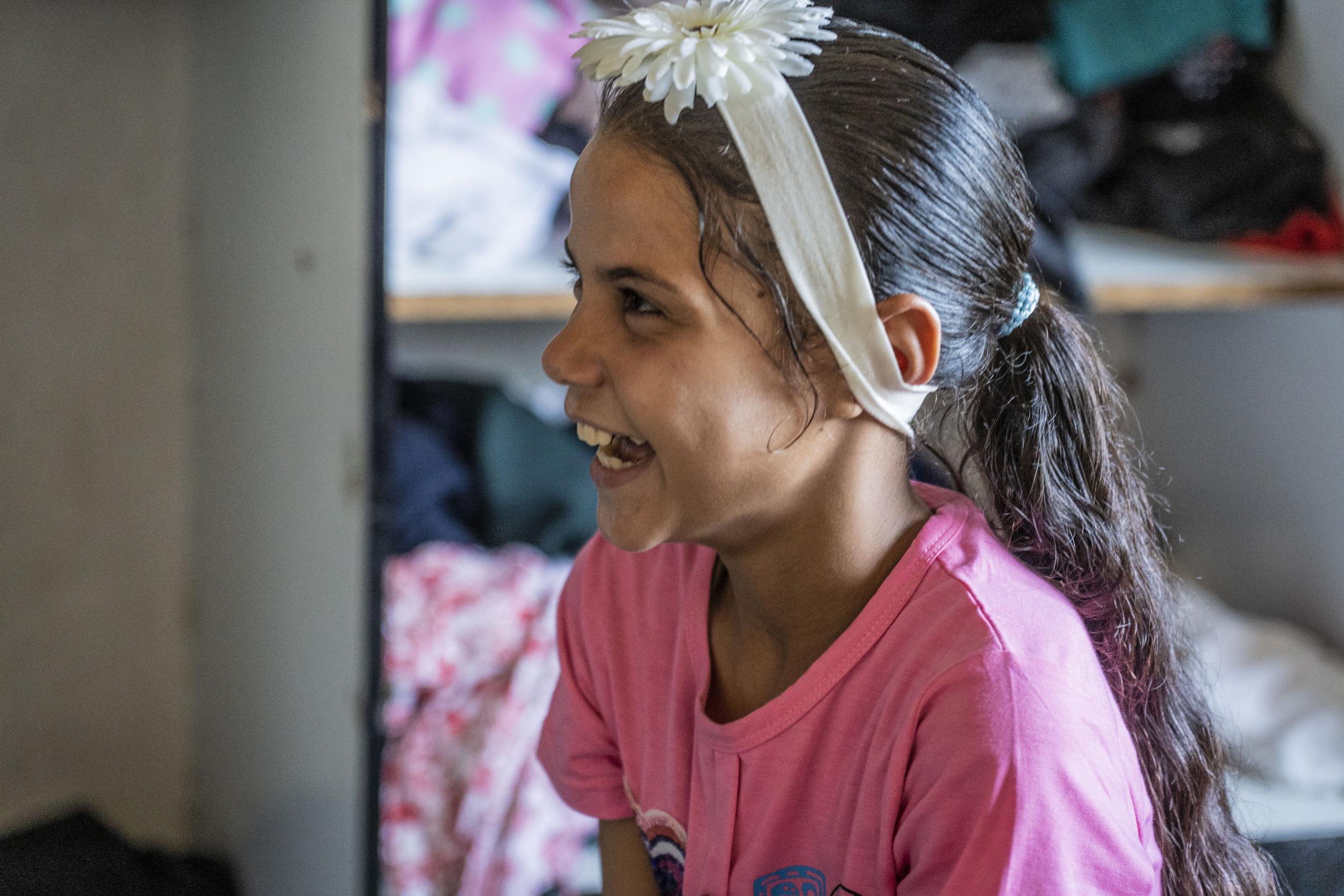 Nour,11, says she finally feels safe after a psychosocial support programme